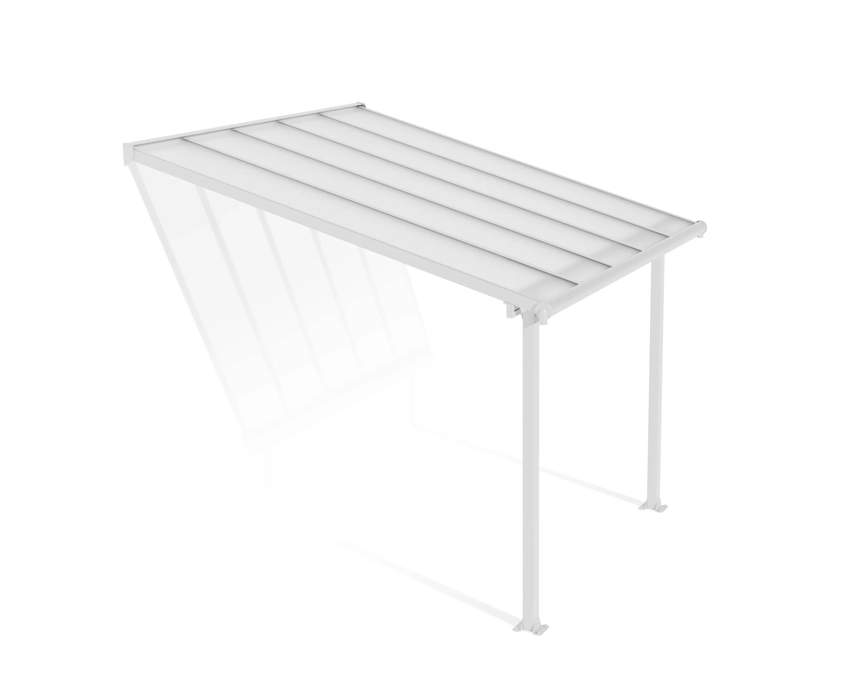 Olympia Patio Cover 3m x 3m - White Frame & Clear Polycarbonate - Image 5