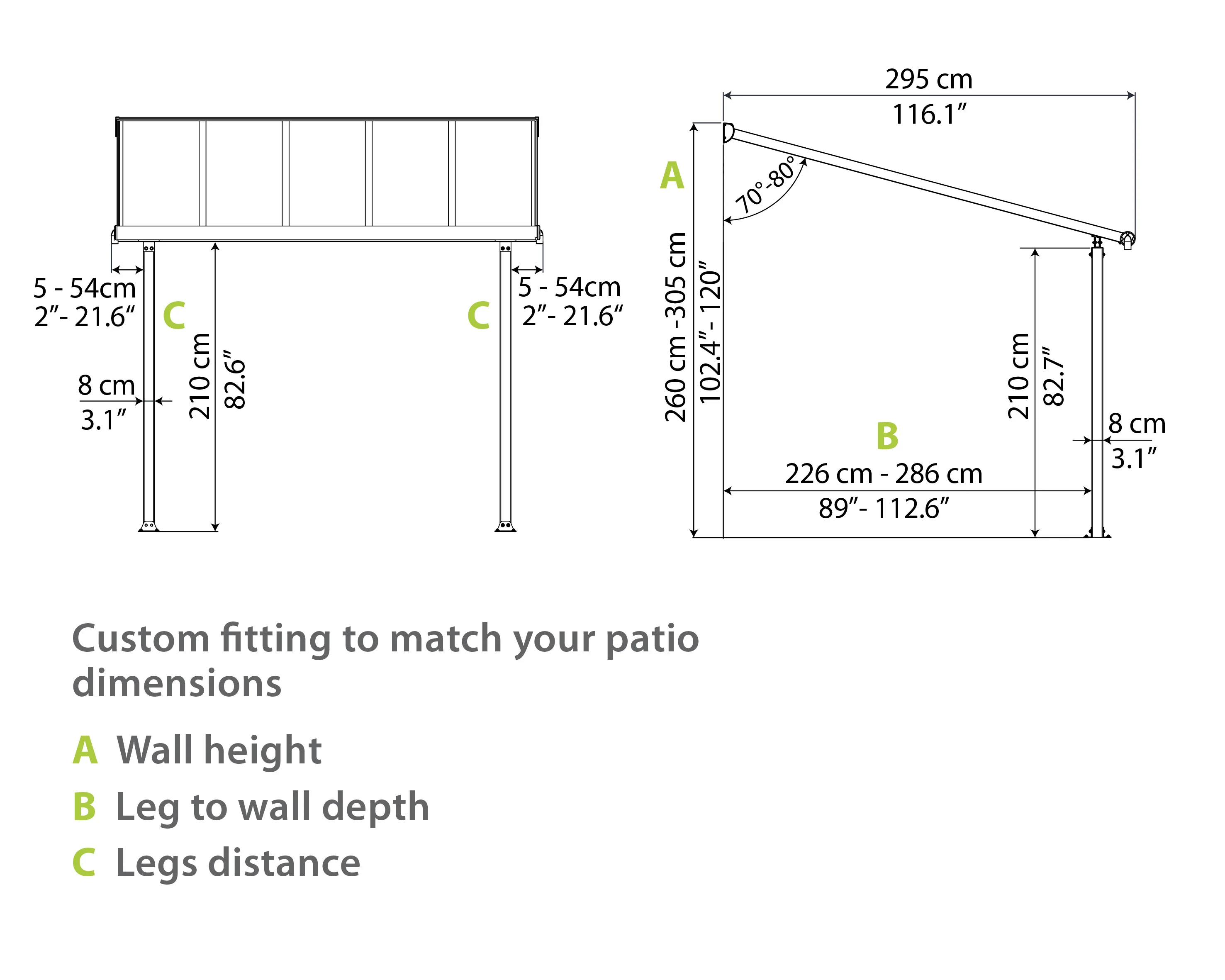 Olympia Patio Cover 3m x 5.5m - White Frame & Clear Polycarbonate - Image 5