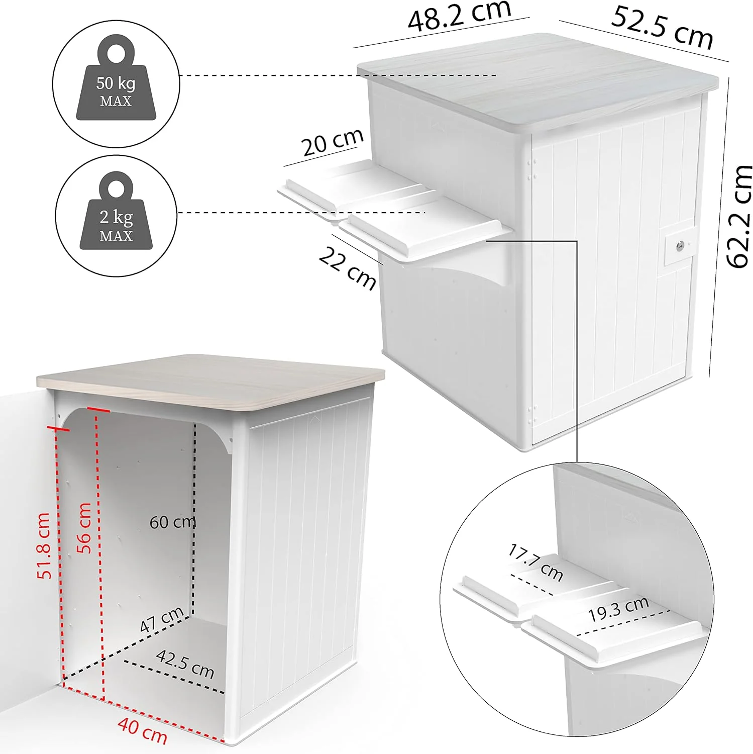 Rocky Dog Food Storage Container Cabinet - Image 8