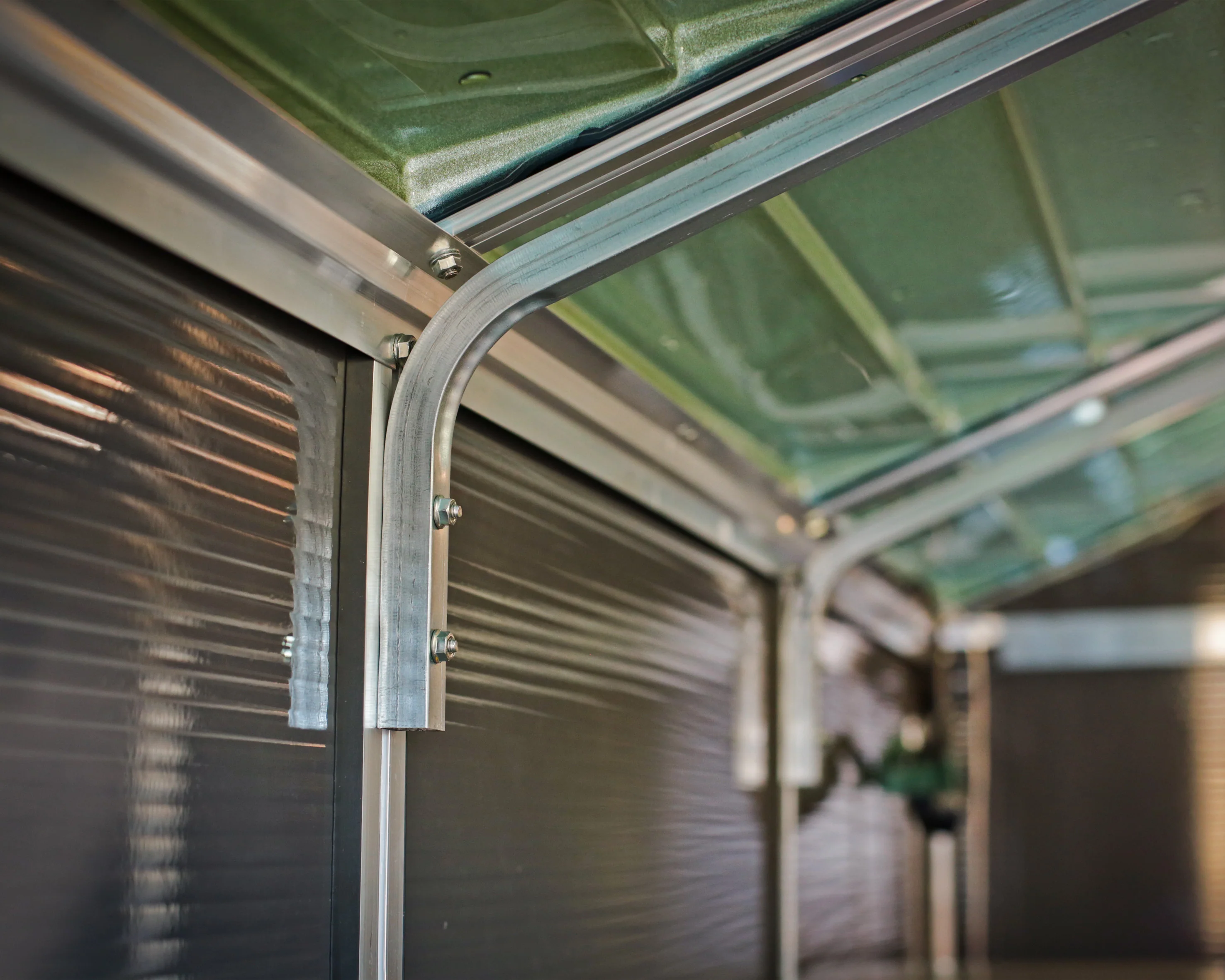 Rubicon 6ft. x 5ft. Garden Shed With Floor - Dark Grey Polycarbonate Panels - Image 15