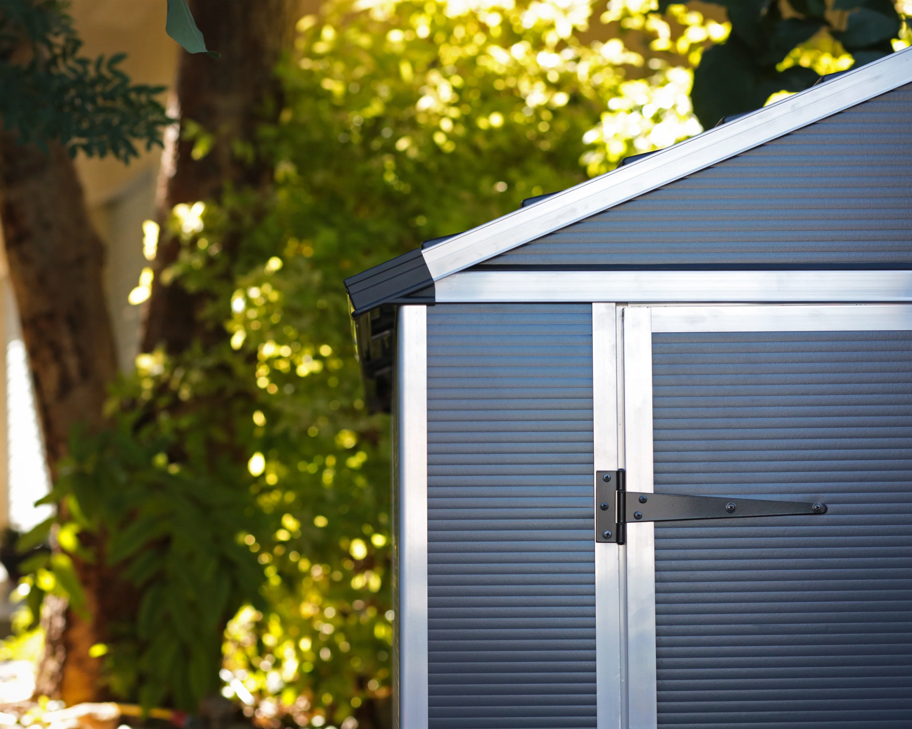 Rubicon 6ft. x 5ft. Garden Shed With Floor - Dark Grey Polycarbonate Panels - Image 20