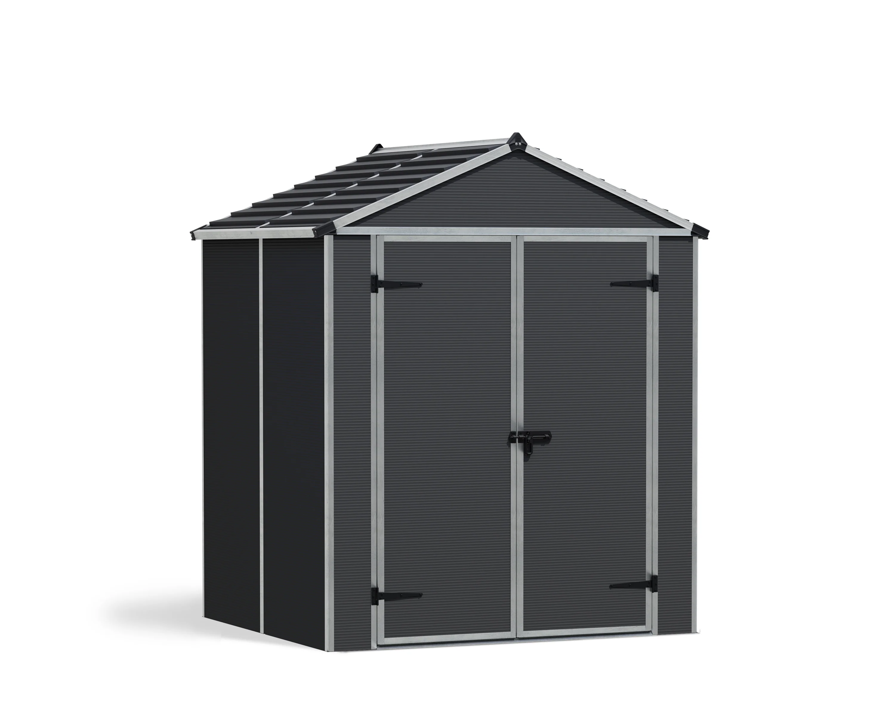 Rubicon 6ft. x 5ft. Garden Shed With Floor - Dark Grey Polycarbonate Panels - Image 7