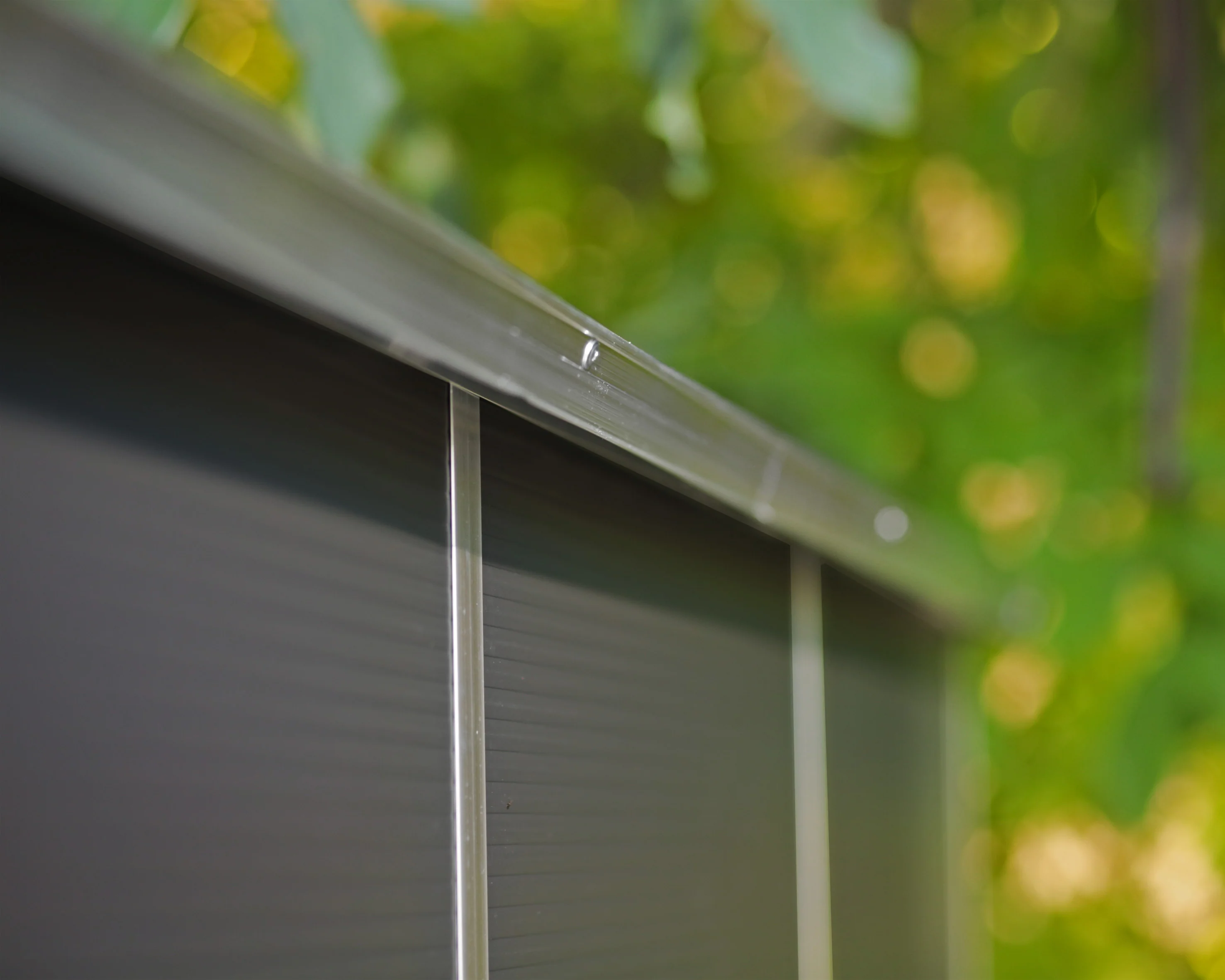 Rubicon 6 ft. x 8 ft. Garden Shed with Floor - Dark Grey Polycarbonate Panels - Image 15