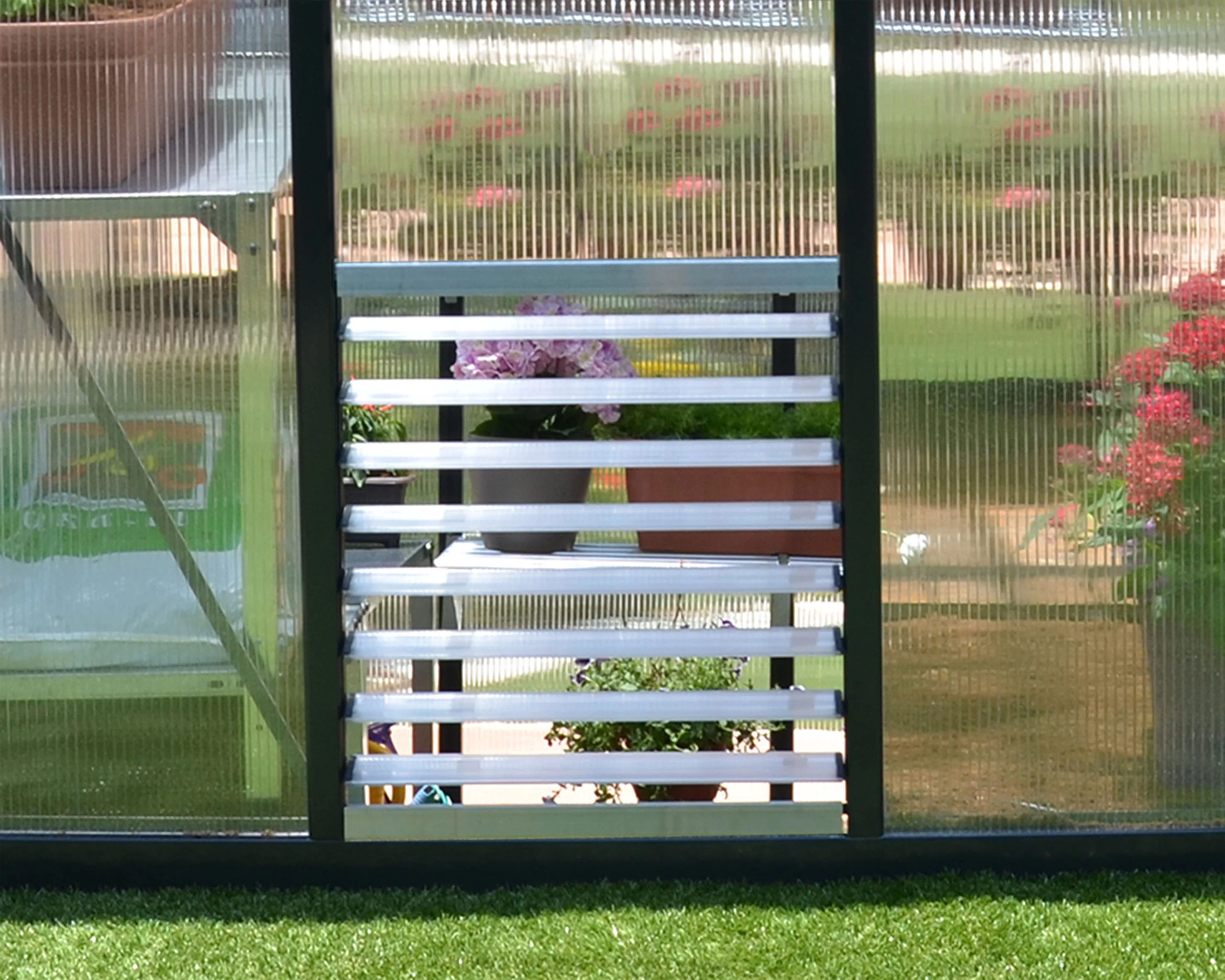 Side Louver Window Silver