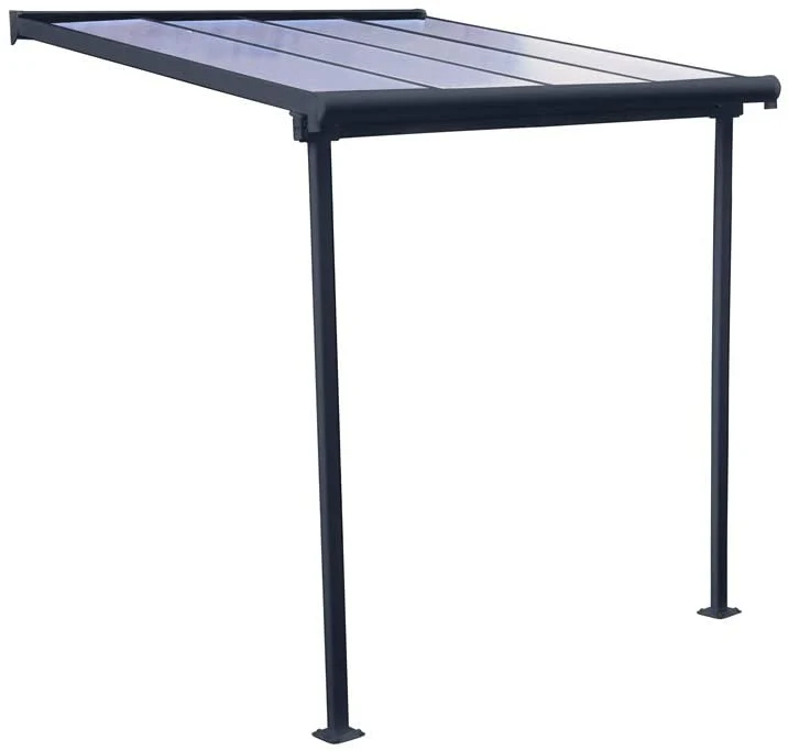 Sierra Patio Cover 2.2m x 2.3m - Grey Frame & Clear Polycarbonate - Image 3