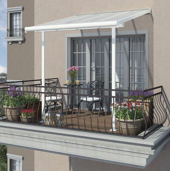 Sierra Patio Cover 2.2m x 2.3m - White Frame & Clear Polycarbonate - Image 2