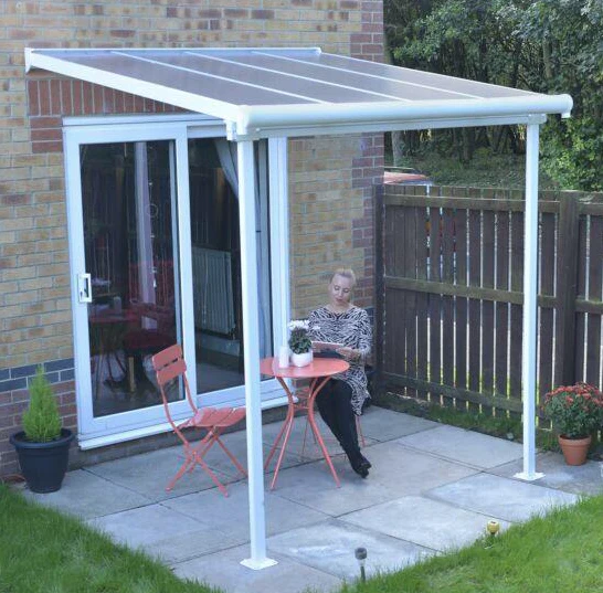 Sierra Patio Cover 2.2m x 2.3m - White Frame & Clear Polycarbonate - Image 6