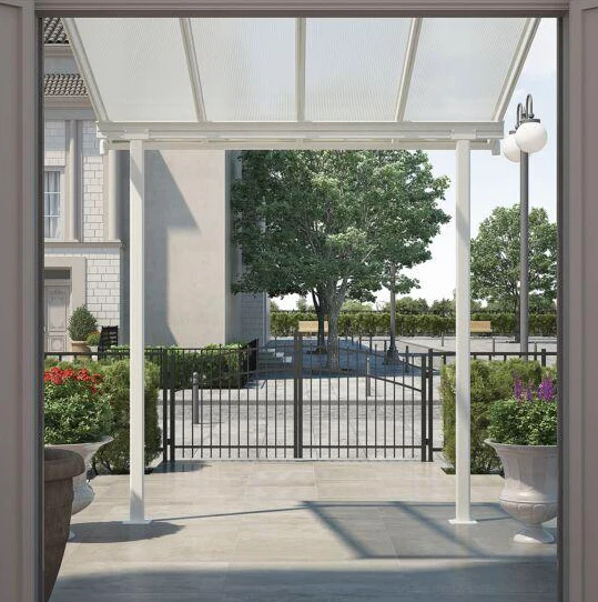 Sierra Patio Cover 2.2m x 2.3m - White Frame & Clear Polycarbonate - Image 8