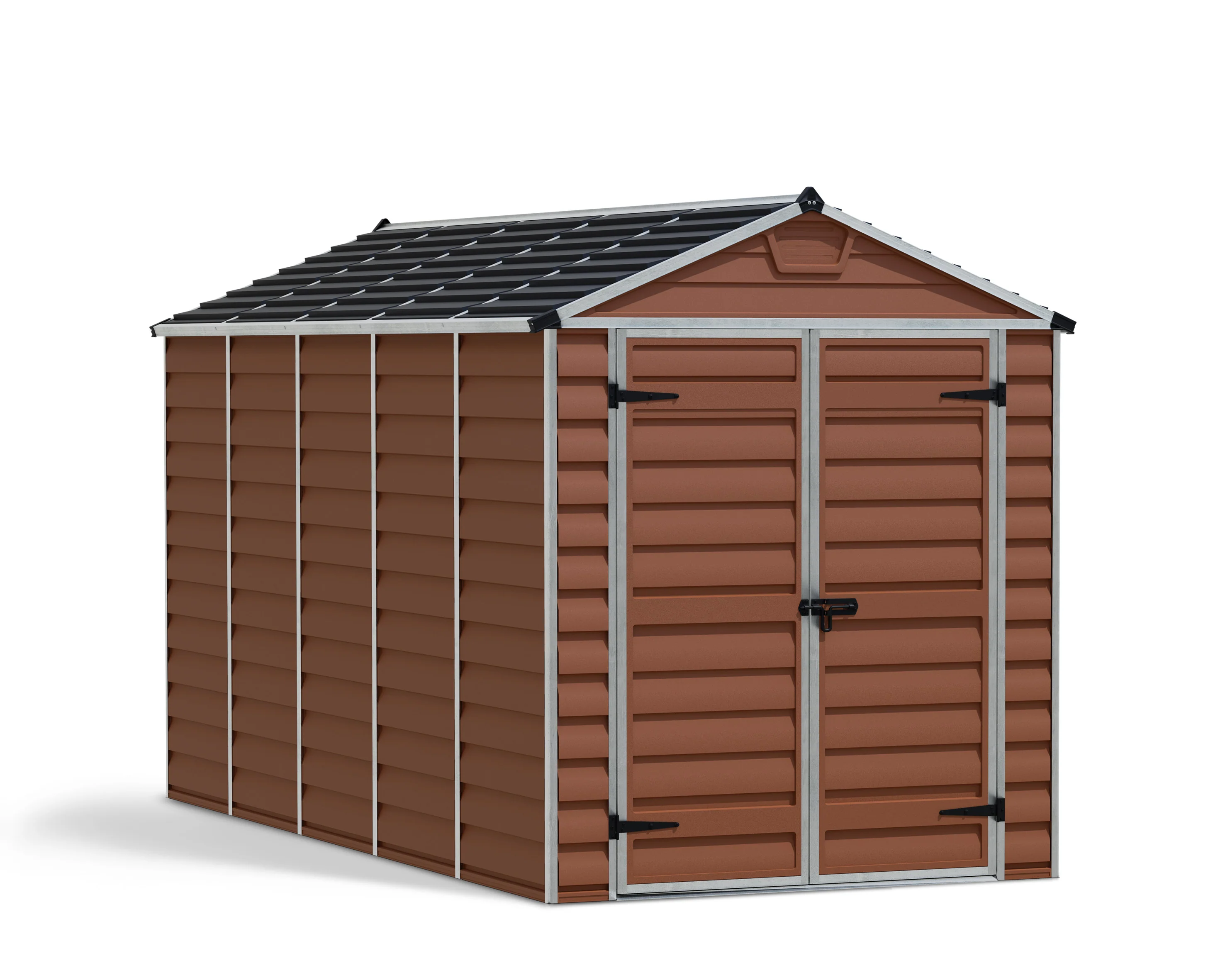 Skylight 6ft. x 12ft. Garden Shed - Amber Polycarbonate Panels - Image 11