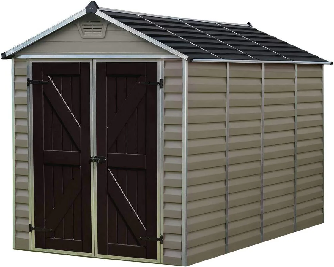 Skylight 6ft. x 10ft. Garden Shed - Tan Polycarbonate Panels - Image 3