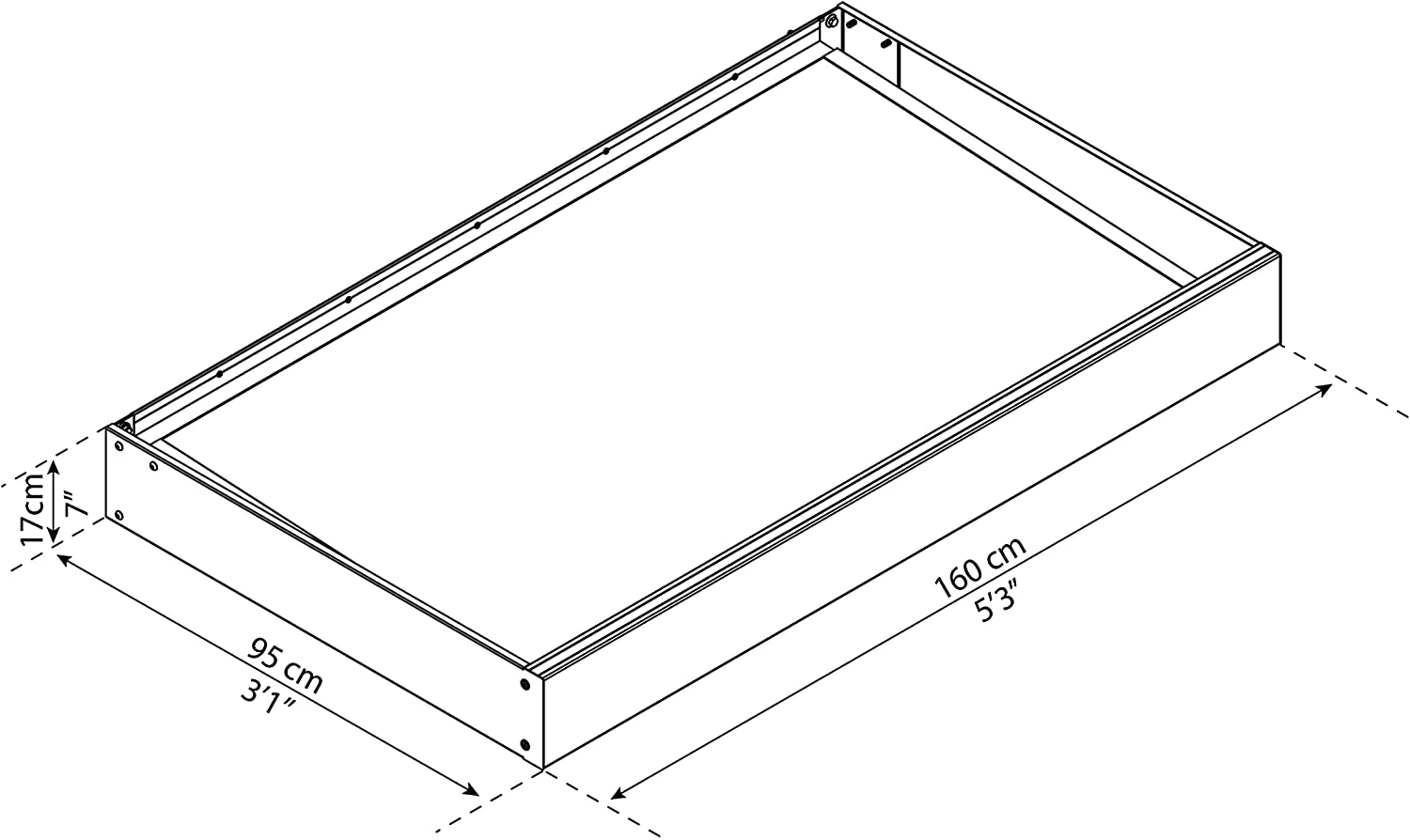 Sophia 1.5m x 0.9m Door Canopy - Grey Frame & Clear Acryl - Image 8