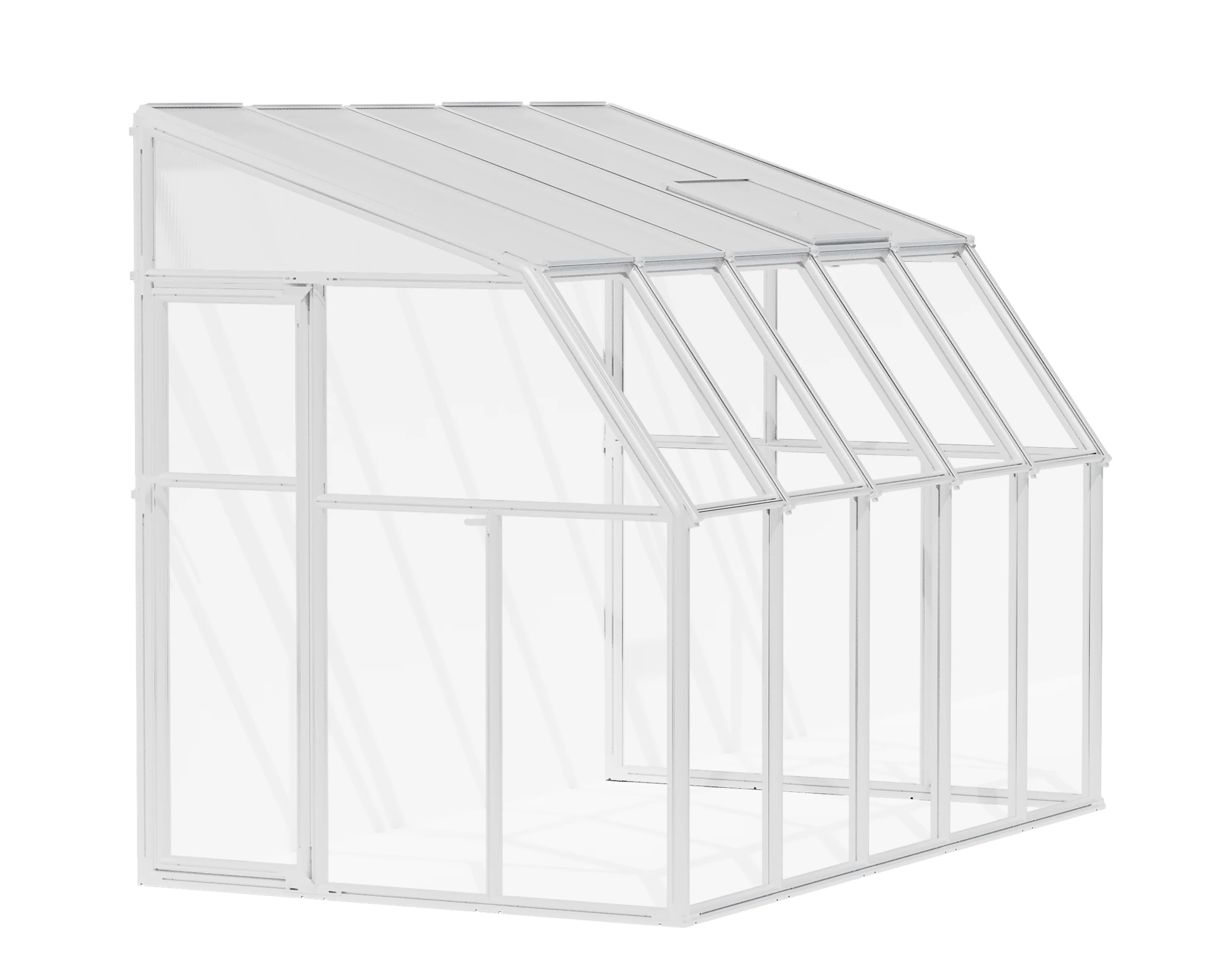 SunRoom 2m x 3m Lean to Conservatory - White Frames & Hybrid Polycarbonate - Image 4