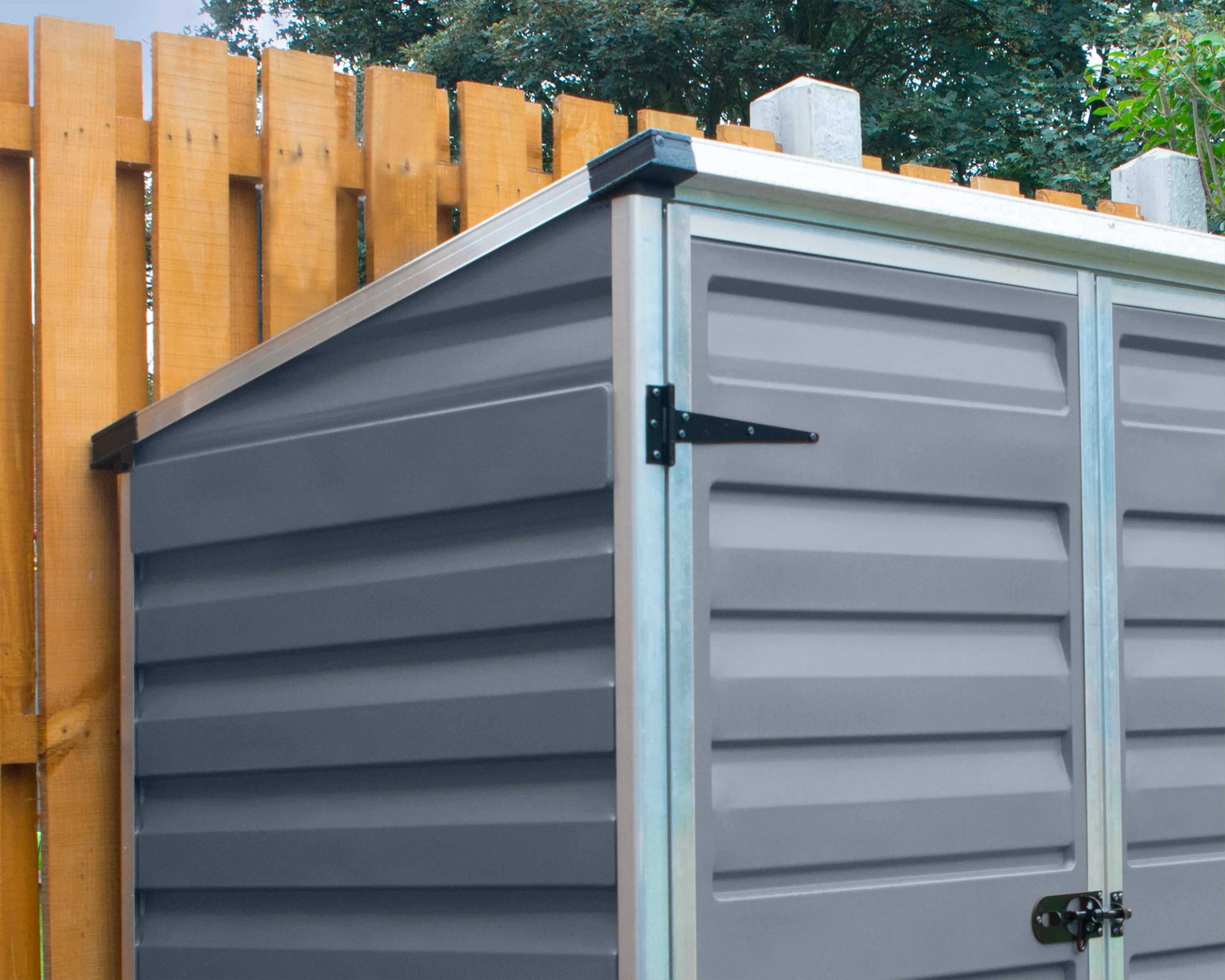 Voyager 3ft. x 5ft. Garden Shed - Grey Polycarbonate Panels - Image 10