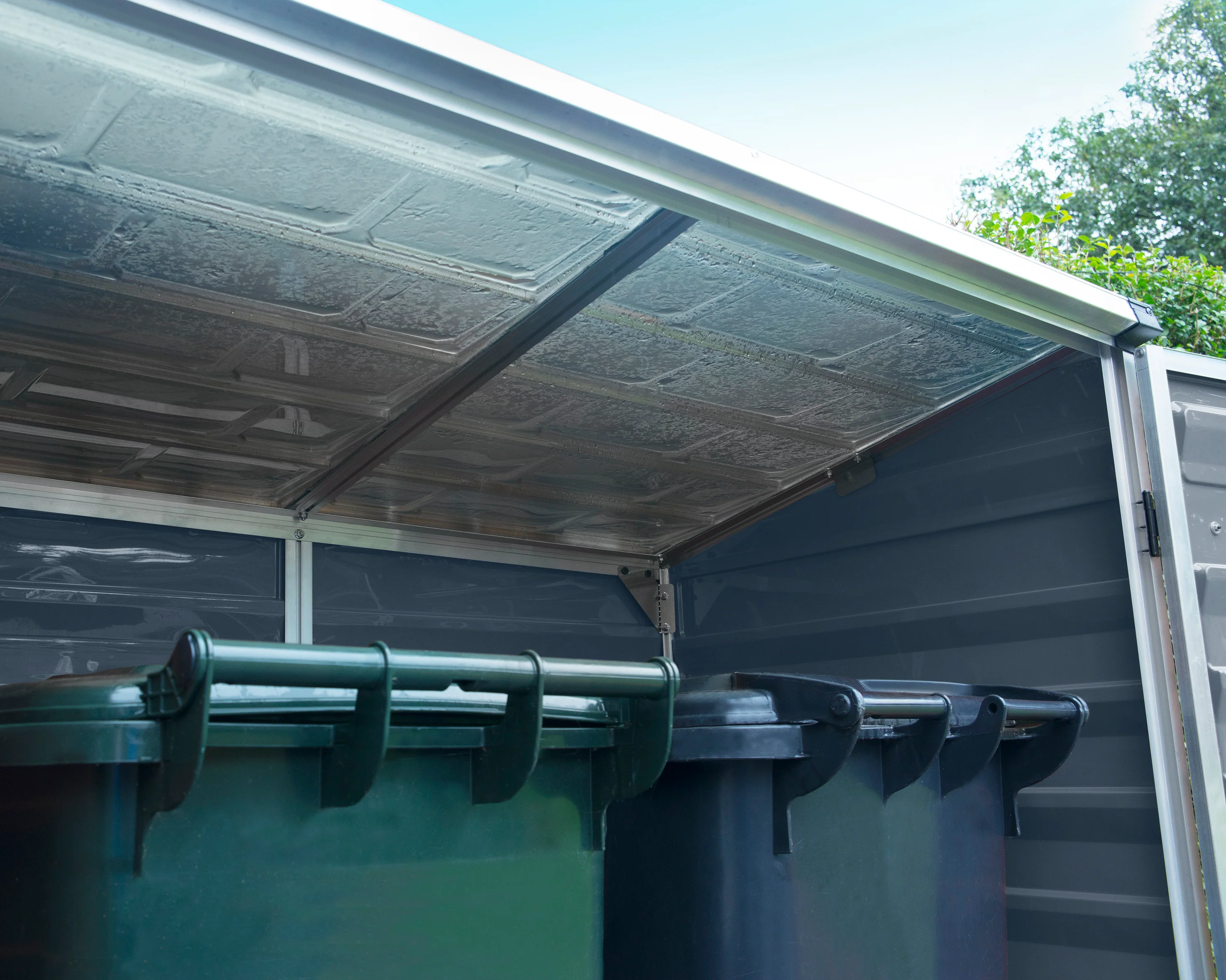 Voyager 3ft. x 5ft. Garden Shed - Grey Polycarbonate Panels - Image 11