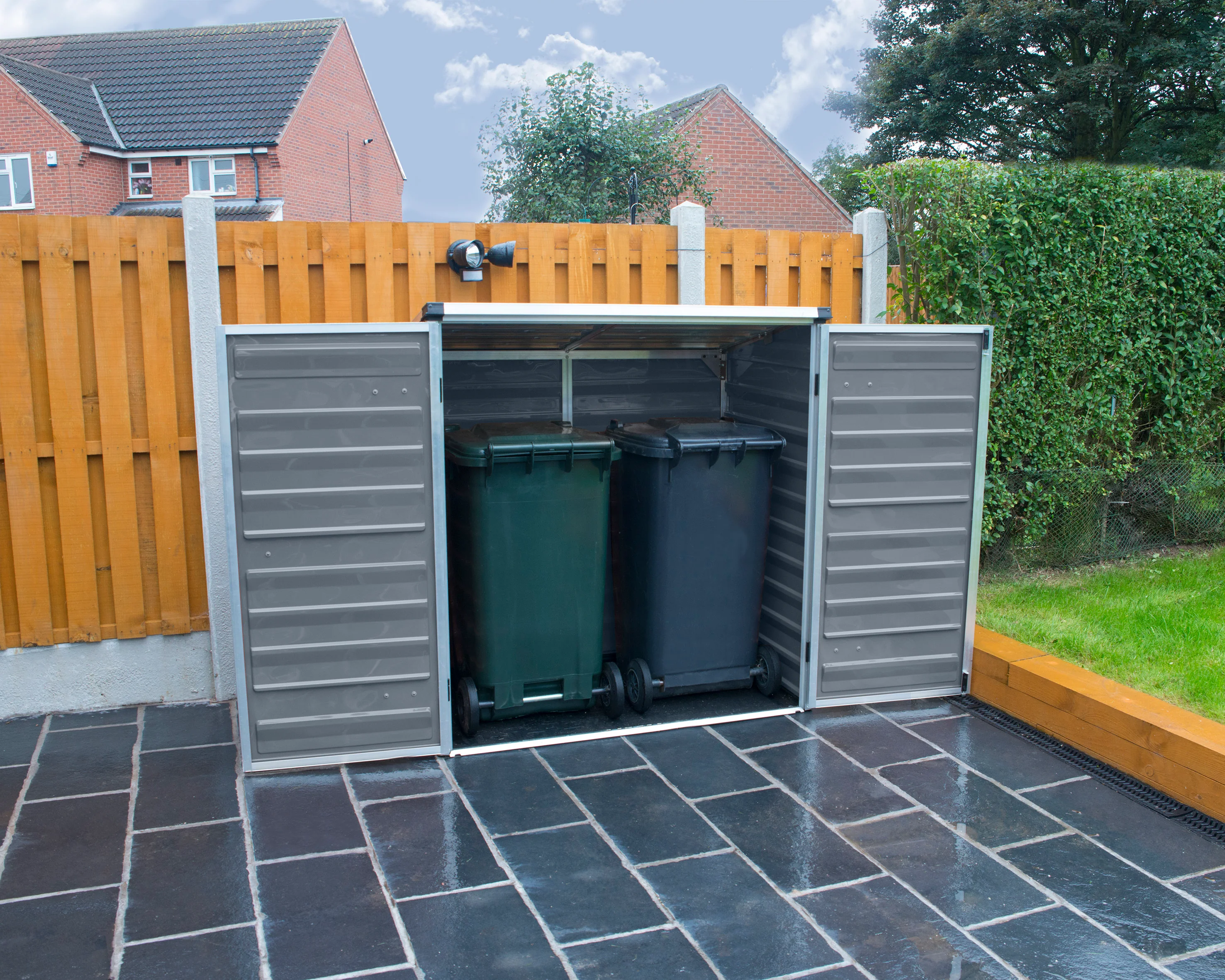 Voyager 3ft. x 5ft. Garden Shed - Grey Polycarbonate Panels - Image 2