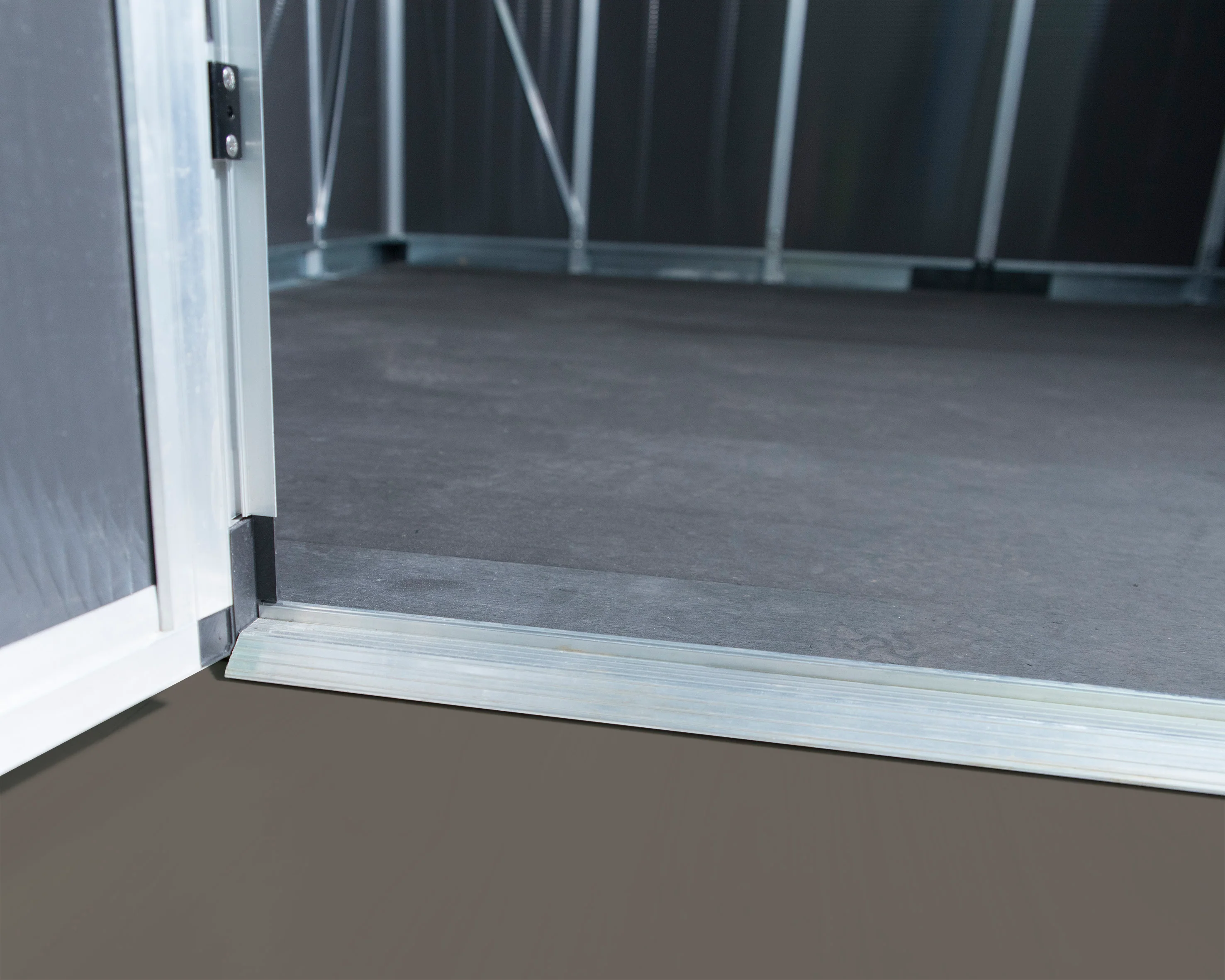 Yukon 11ft. x 17ft. Garden Shed With Floor - Dark Grey Polycarbonate Panels - Image 4