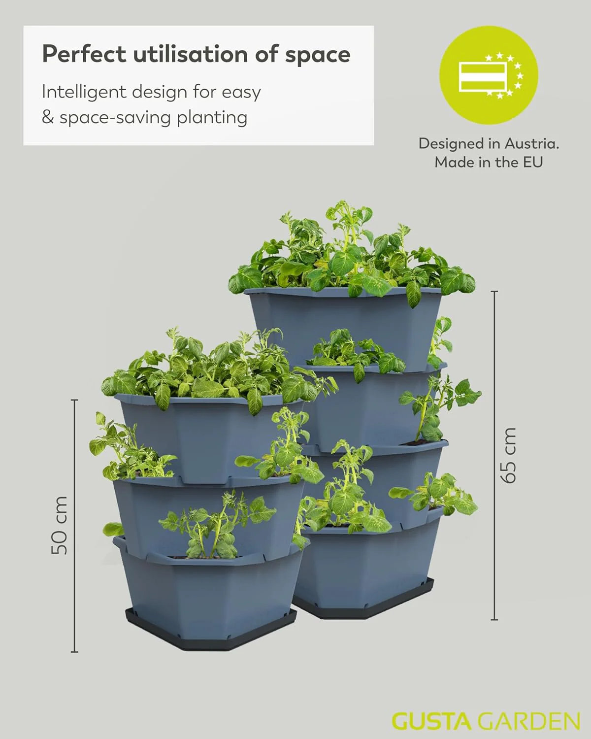 Paul Potato 3-Tier Raised Bed Potato Tower - Anthracite - Image 3