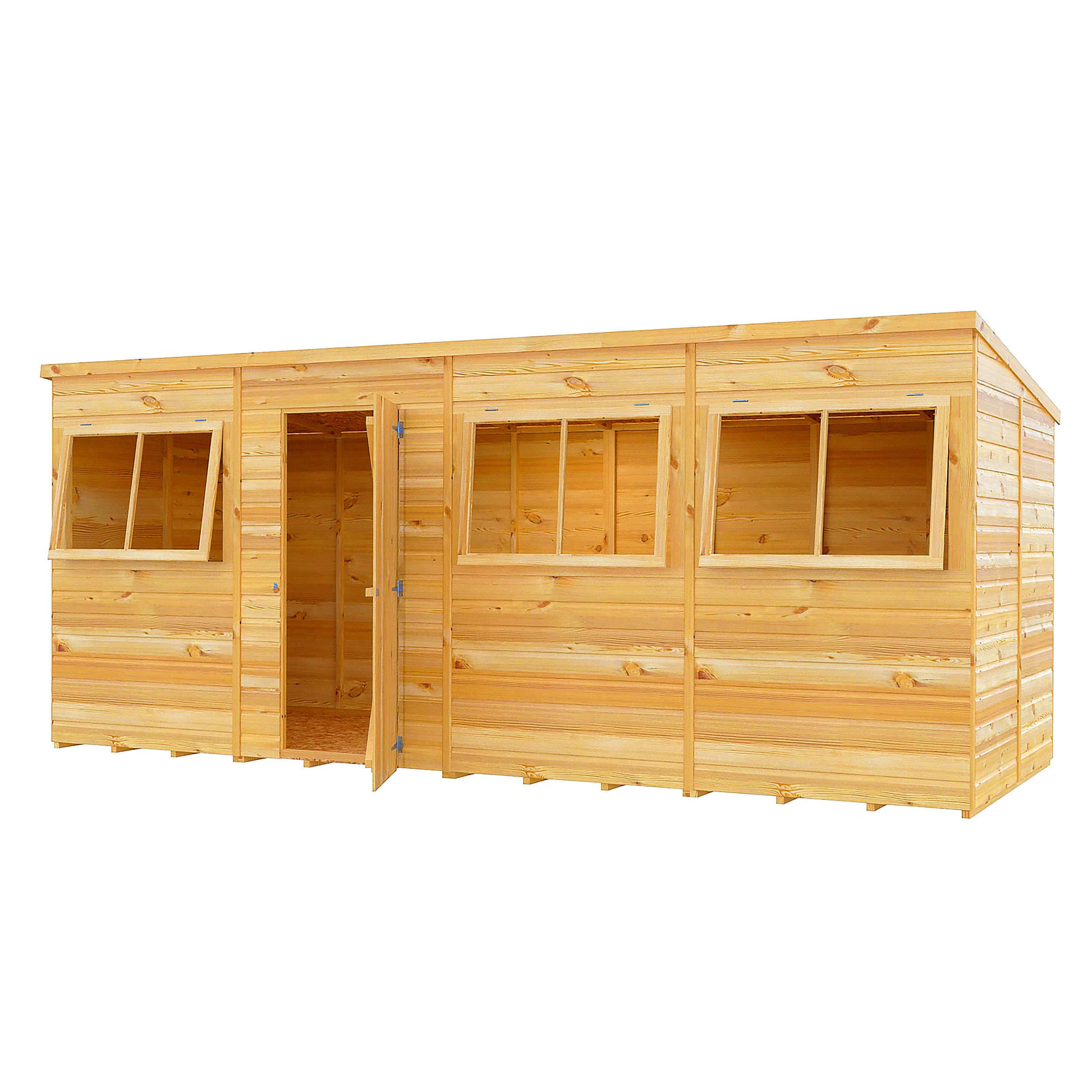 Pent 16 ft x 6 ft Shiplap Shed - Image 3