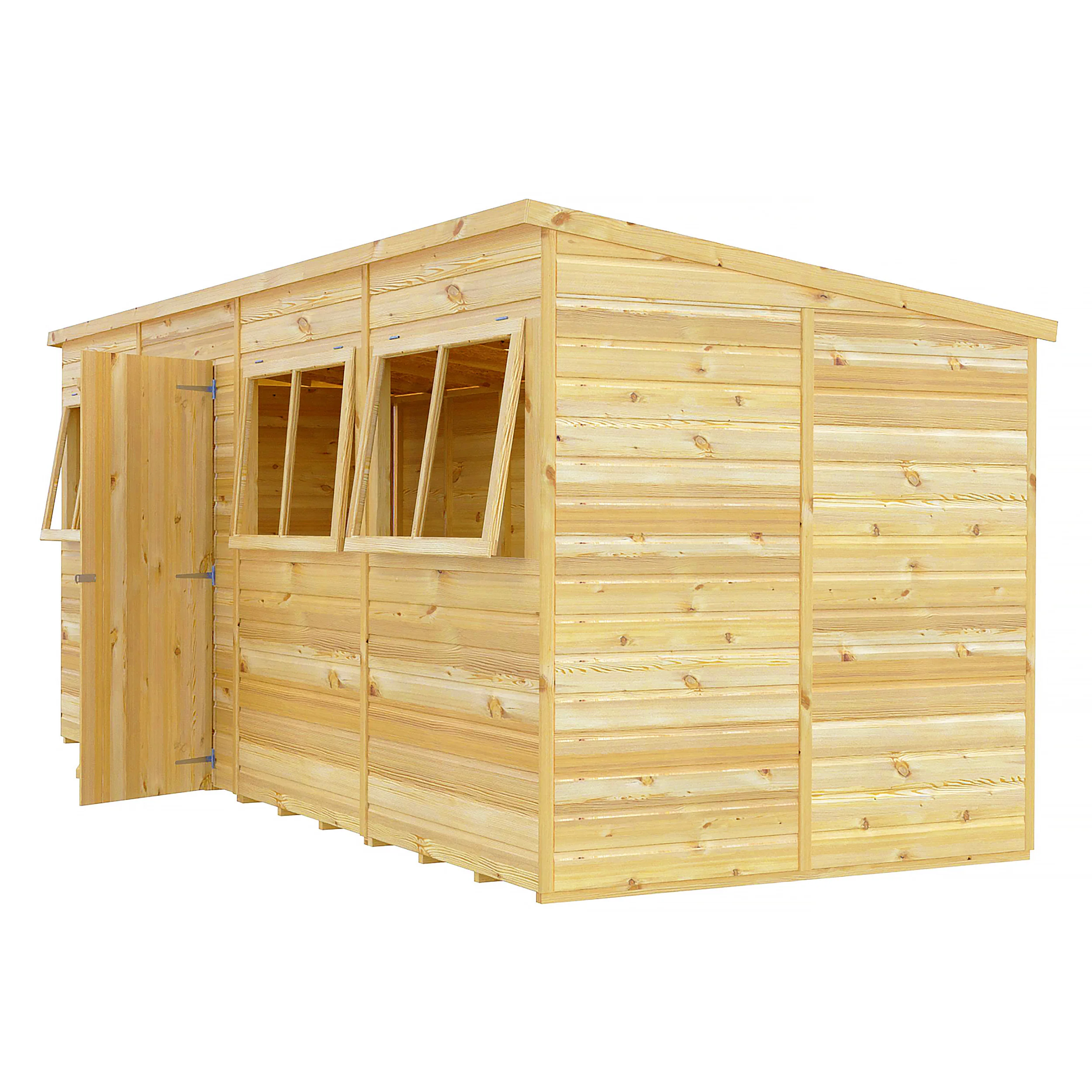 Pent 16 ft x 6 ft Shiplap Shed - Image 5