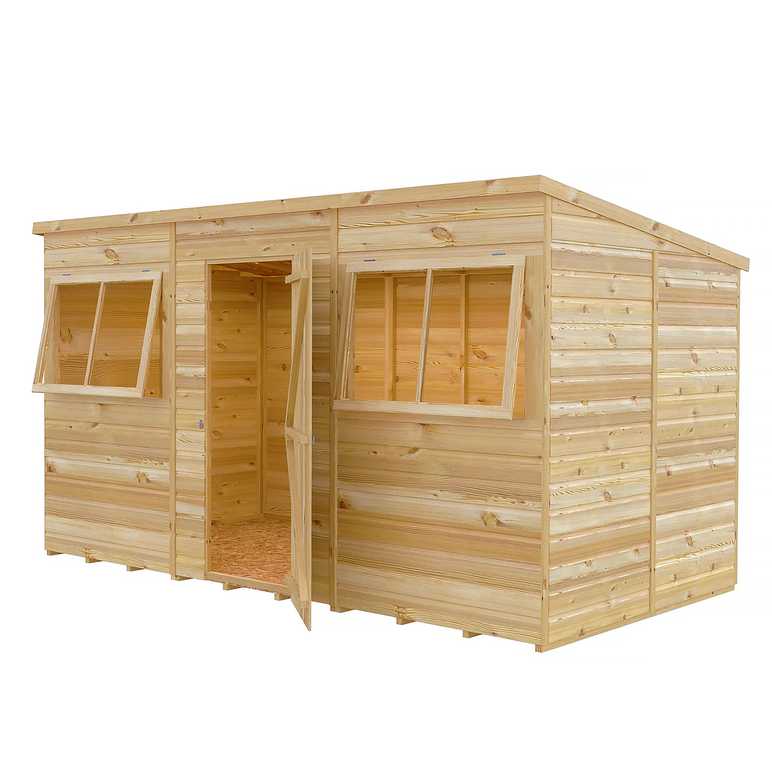 Pent 12 ft x 6 ft Shiplap Shed - Image 3