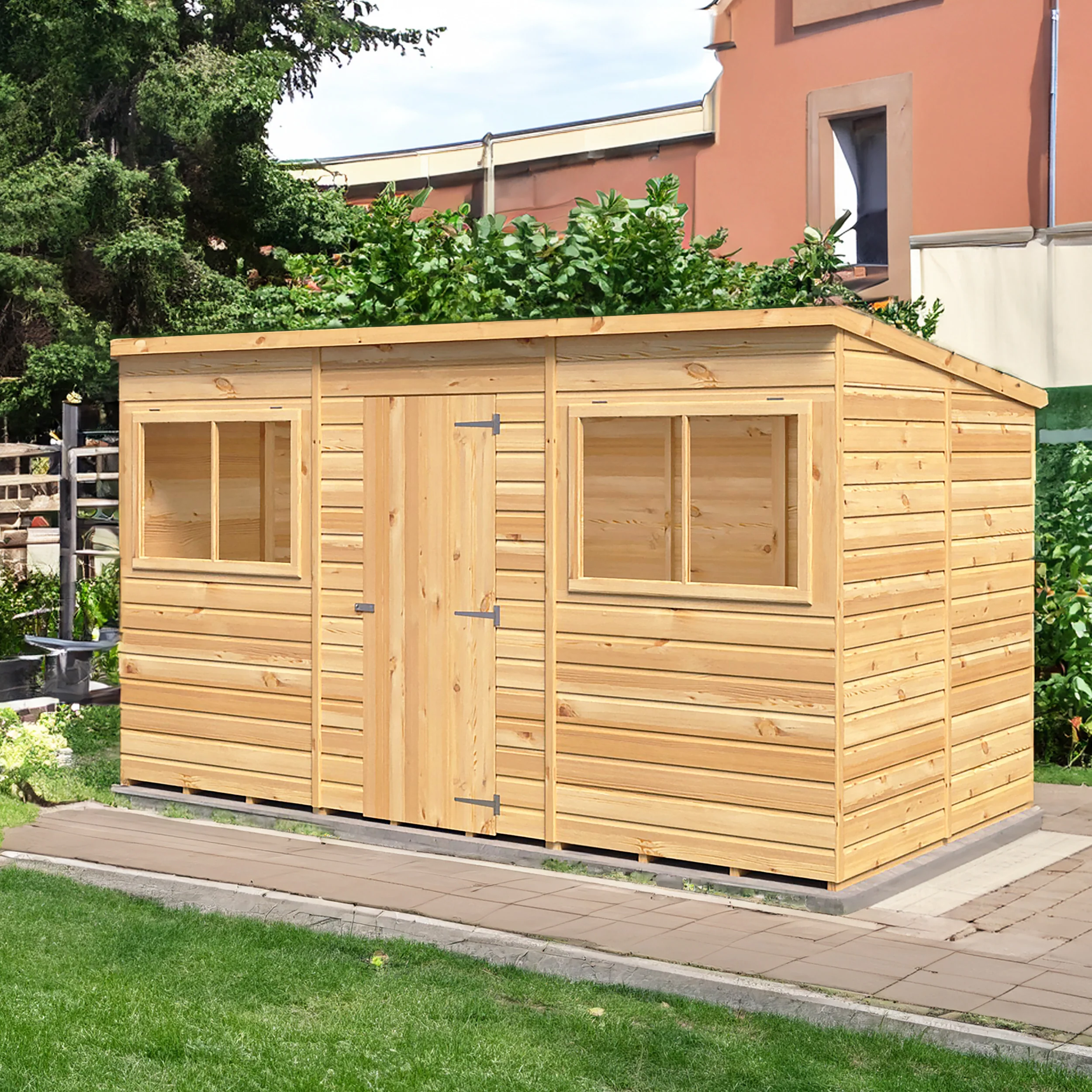 Pent 12 ft x 6 ft Shiplap Shed - Image 6
