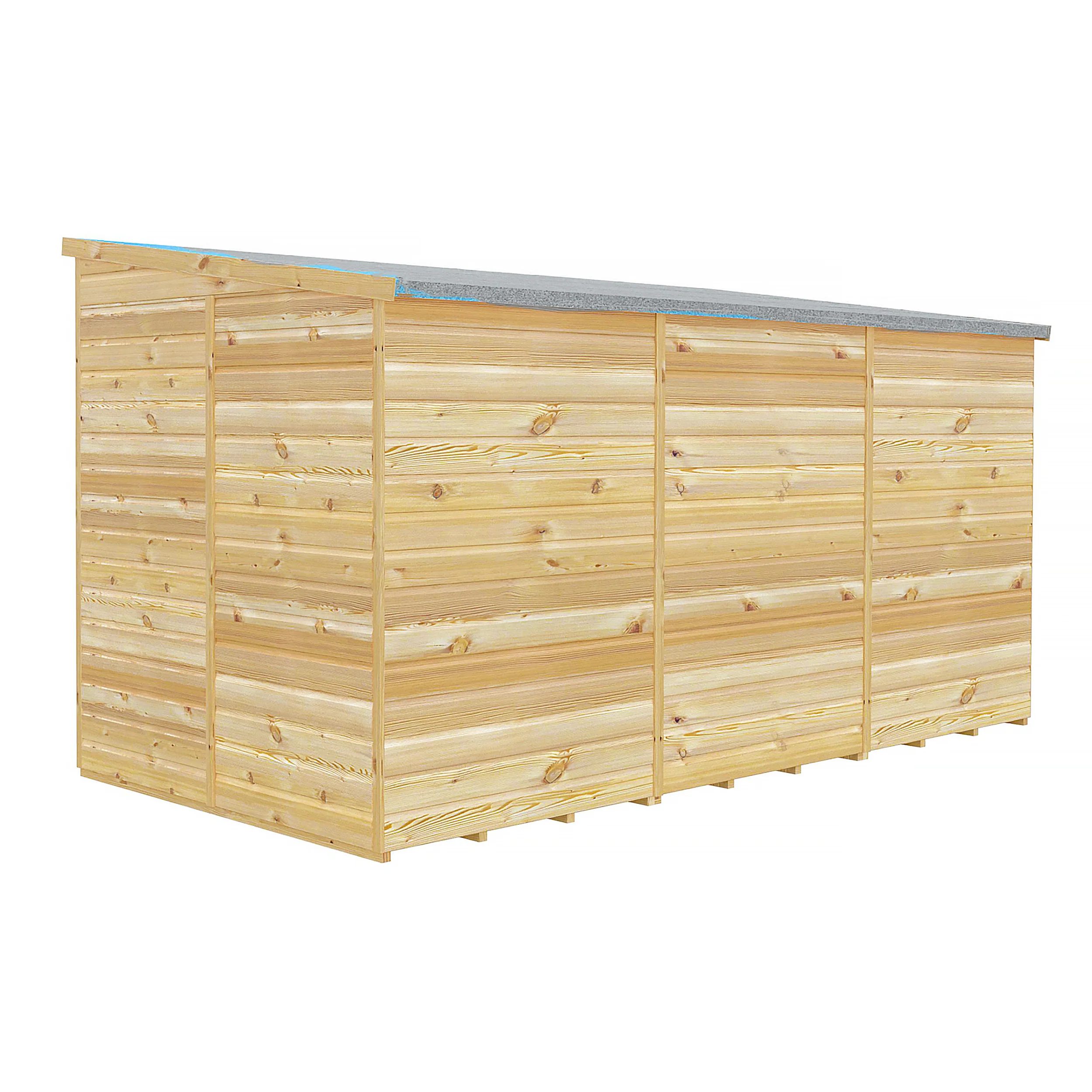 Pent 12 ft x 6 ft Shiplap Shed - Image 8