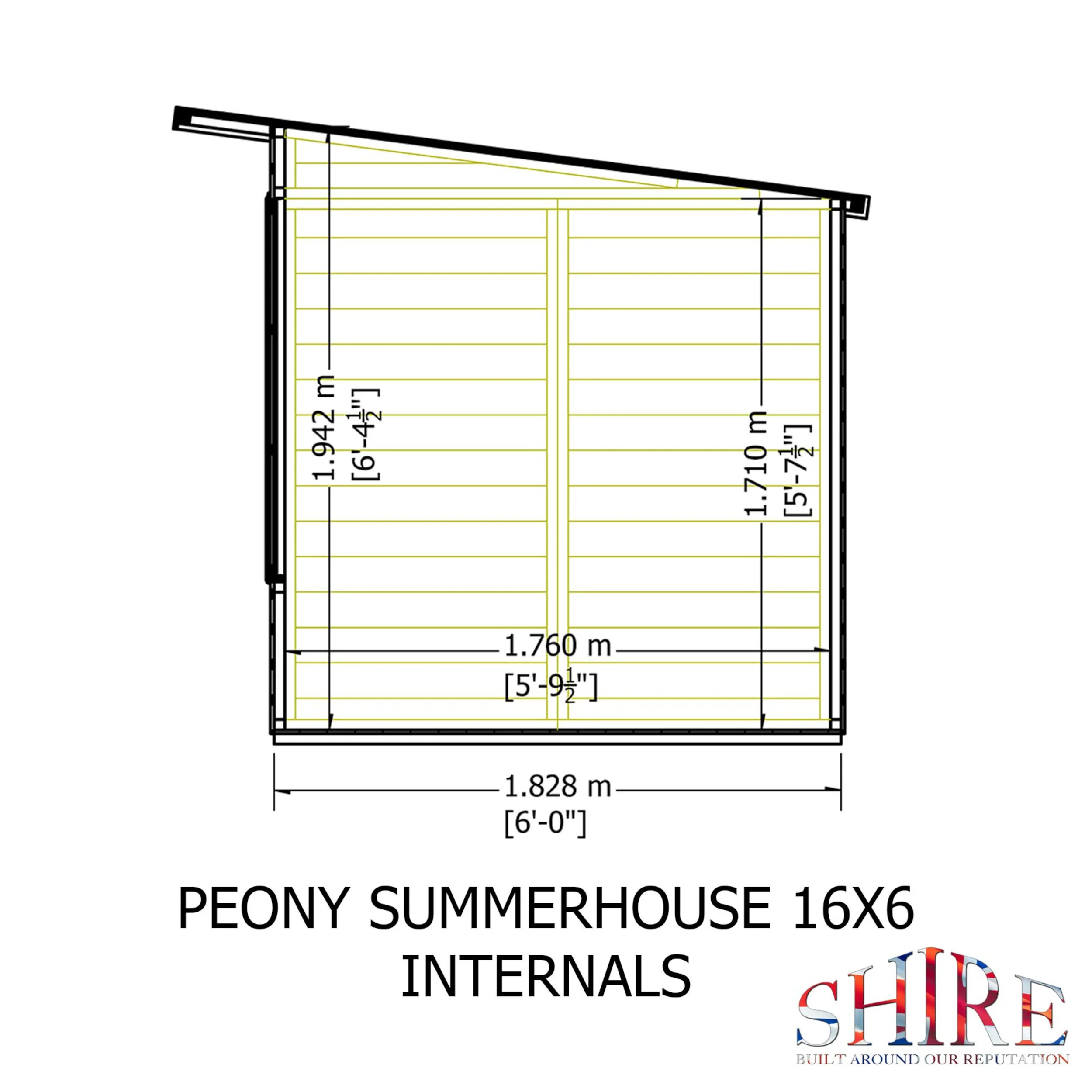 Peony 16 ft x 6 ft Summerhouse - Image 10