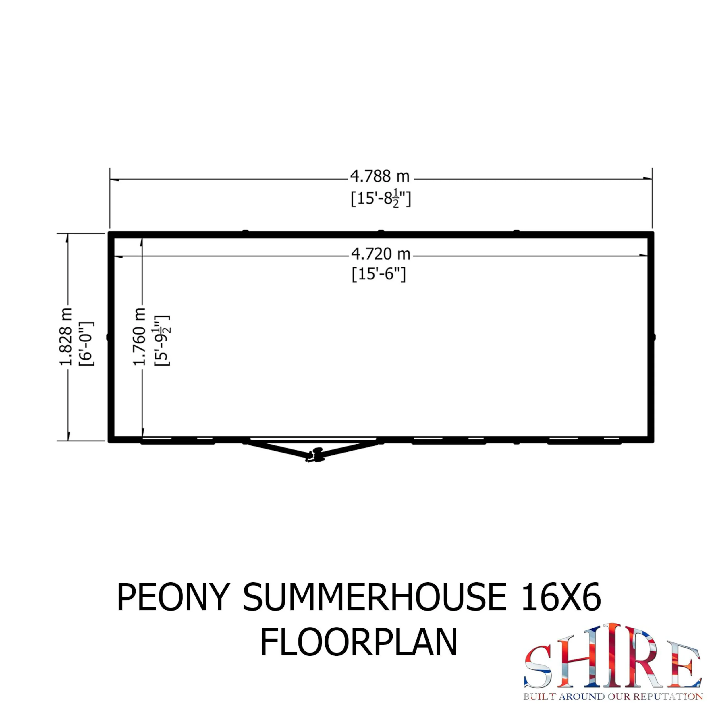 Peony 16 ft x 6 ft Summerhouse - Image 11