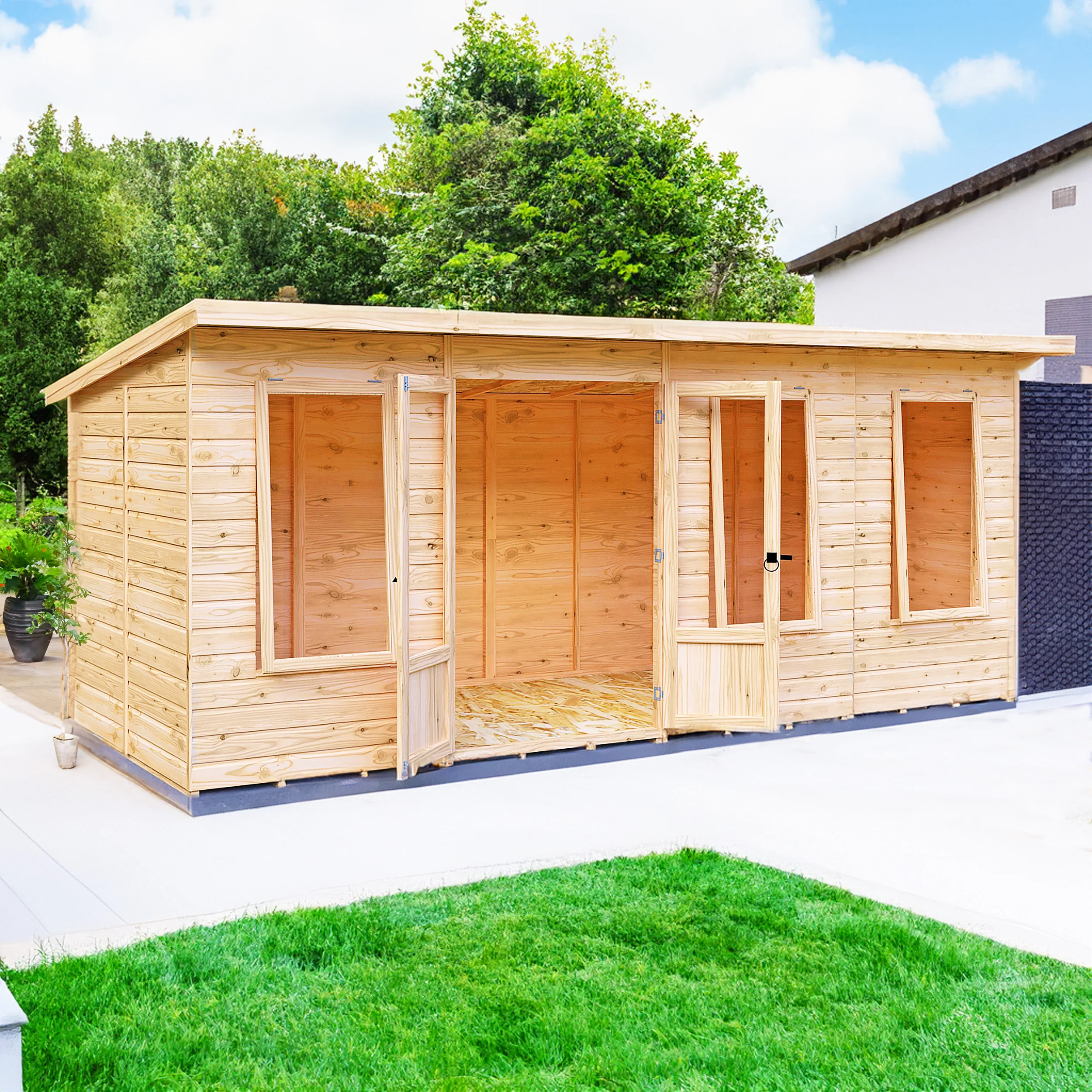 Peony 16 ft x 6 ft Summerhouse - Image 4