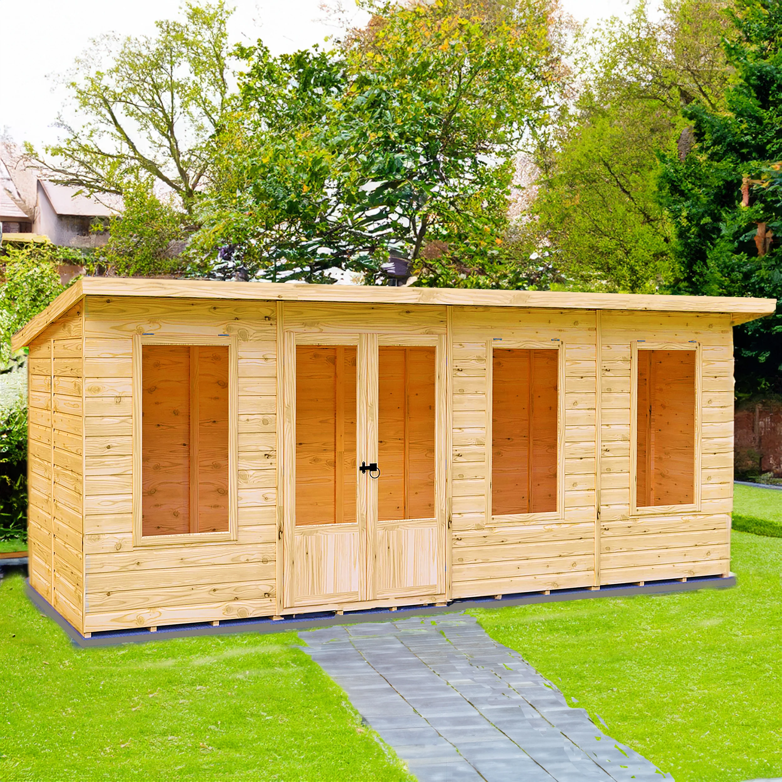 Peony 16 ft x 6 ft Summerhouse - Image 5