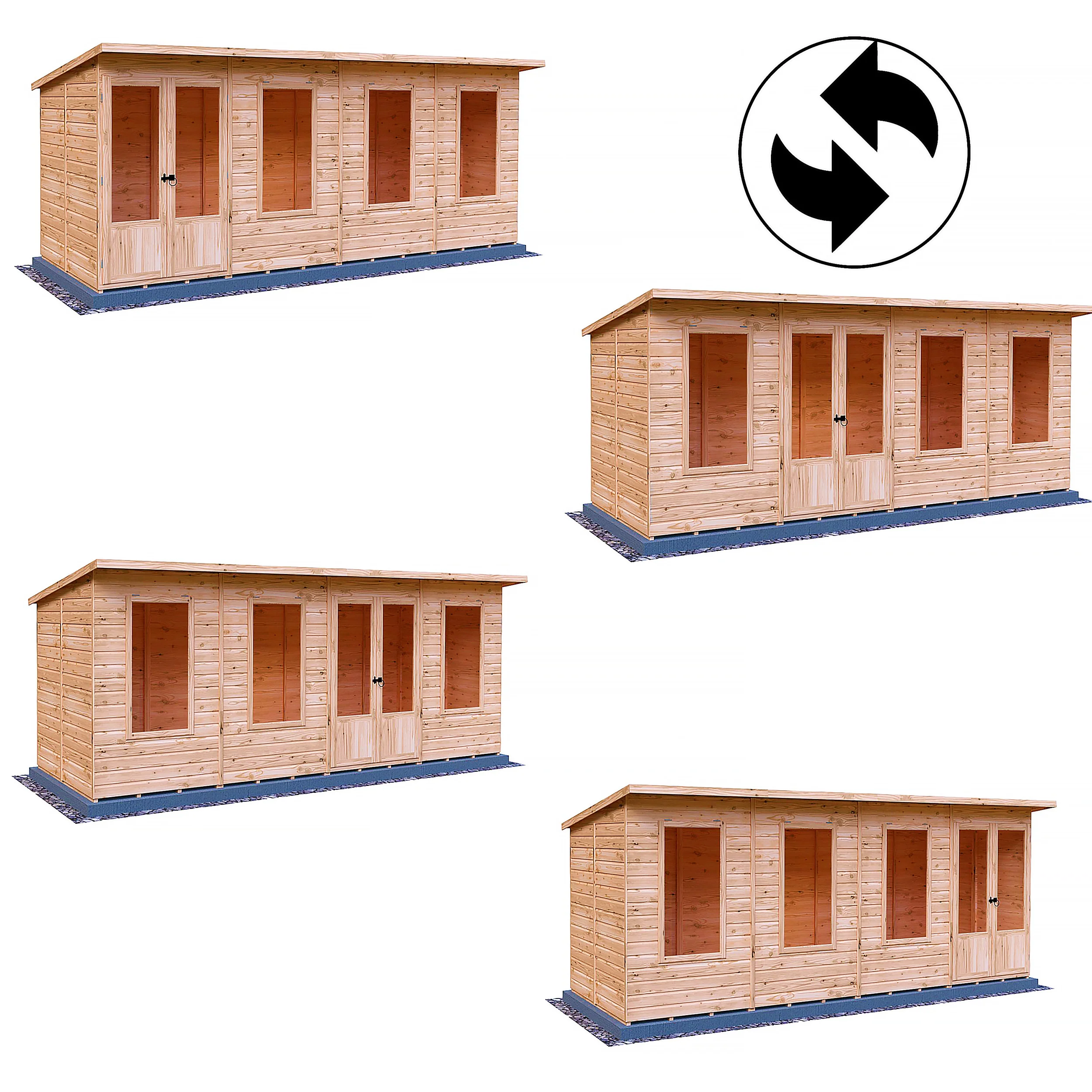 Peony 16 ft x 6 ft Summerhouse - Image 7