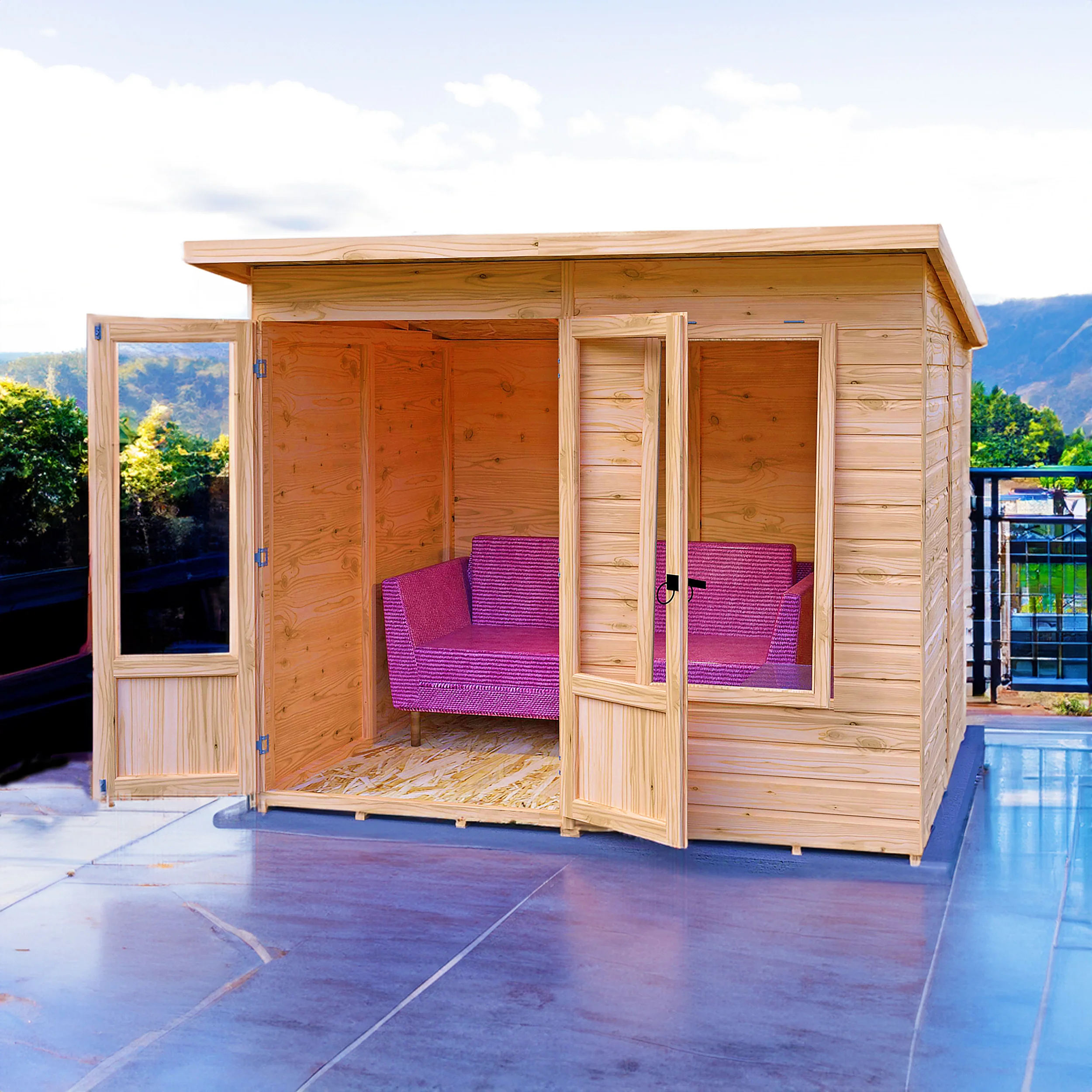 Peony 8 ft x 6 ft Summerhouse - Image 4
