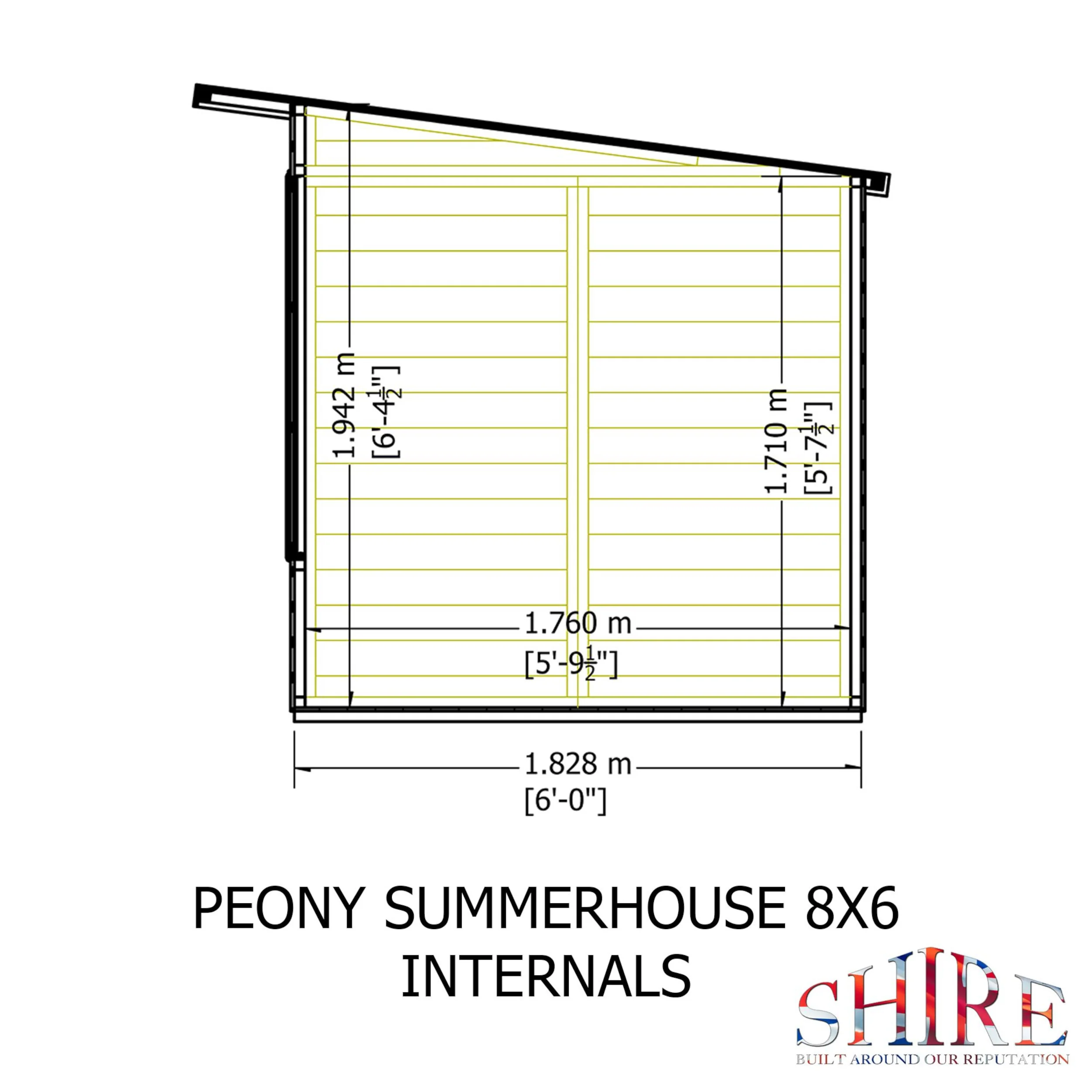 Peony 8 ft x 6 ft Summerhouse - Image 7
