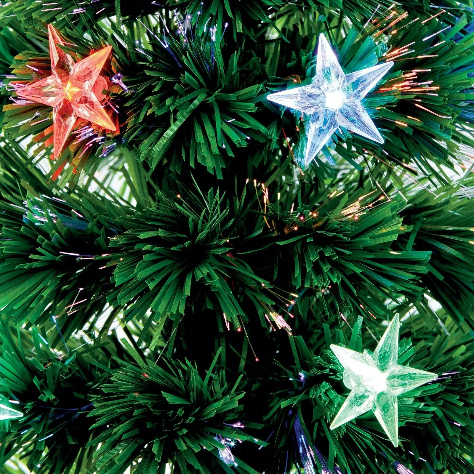 1.2m Fibre Optic Star Tree with Multi Colour LED Lights - Image 3