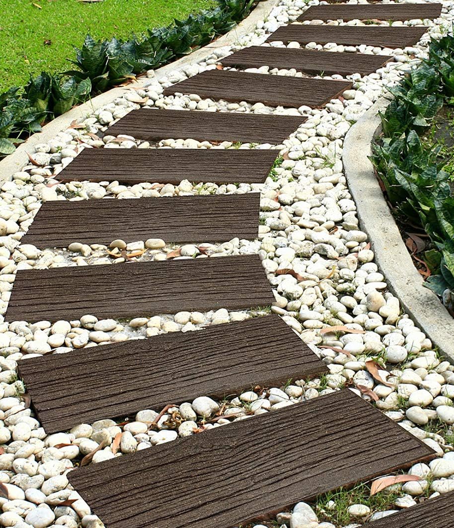 Recycled Rubber Stepping Stone Earth Rail Road Tie - Image 2