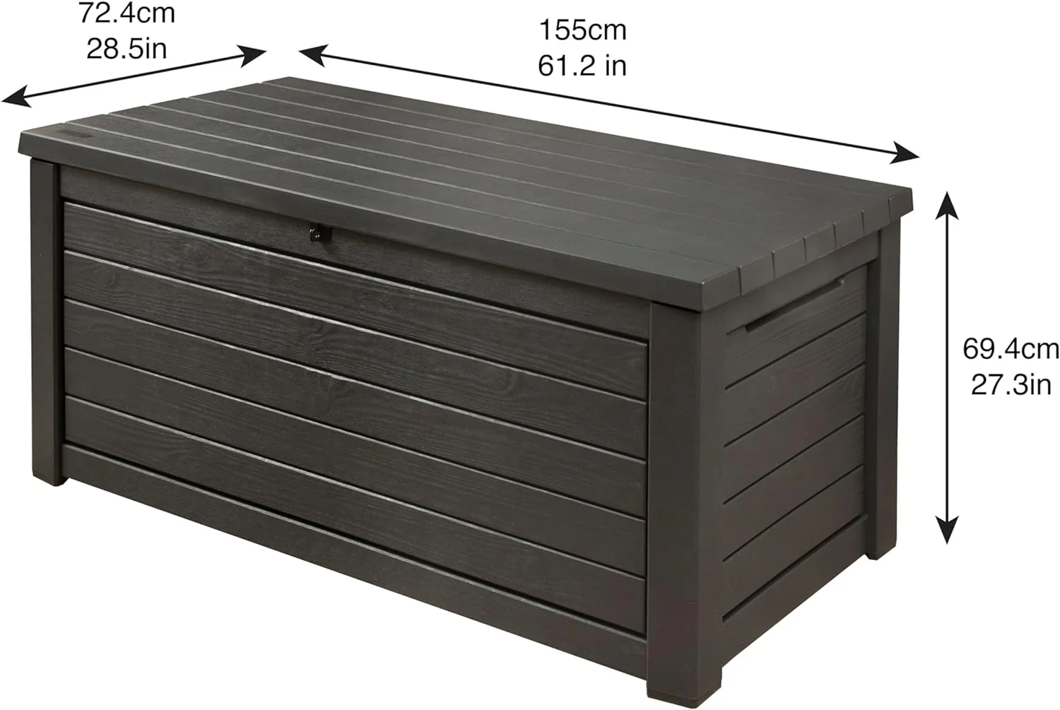 Rockwood XL 630L Storage Box - Anthracite - FAILED DELIVERY / TATTY BOX - Image 9