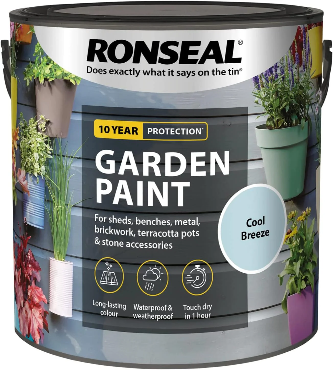 Ronseal Garden Paint Cool Breeze 2.5L - Image 5