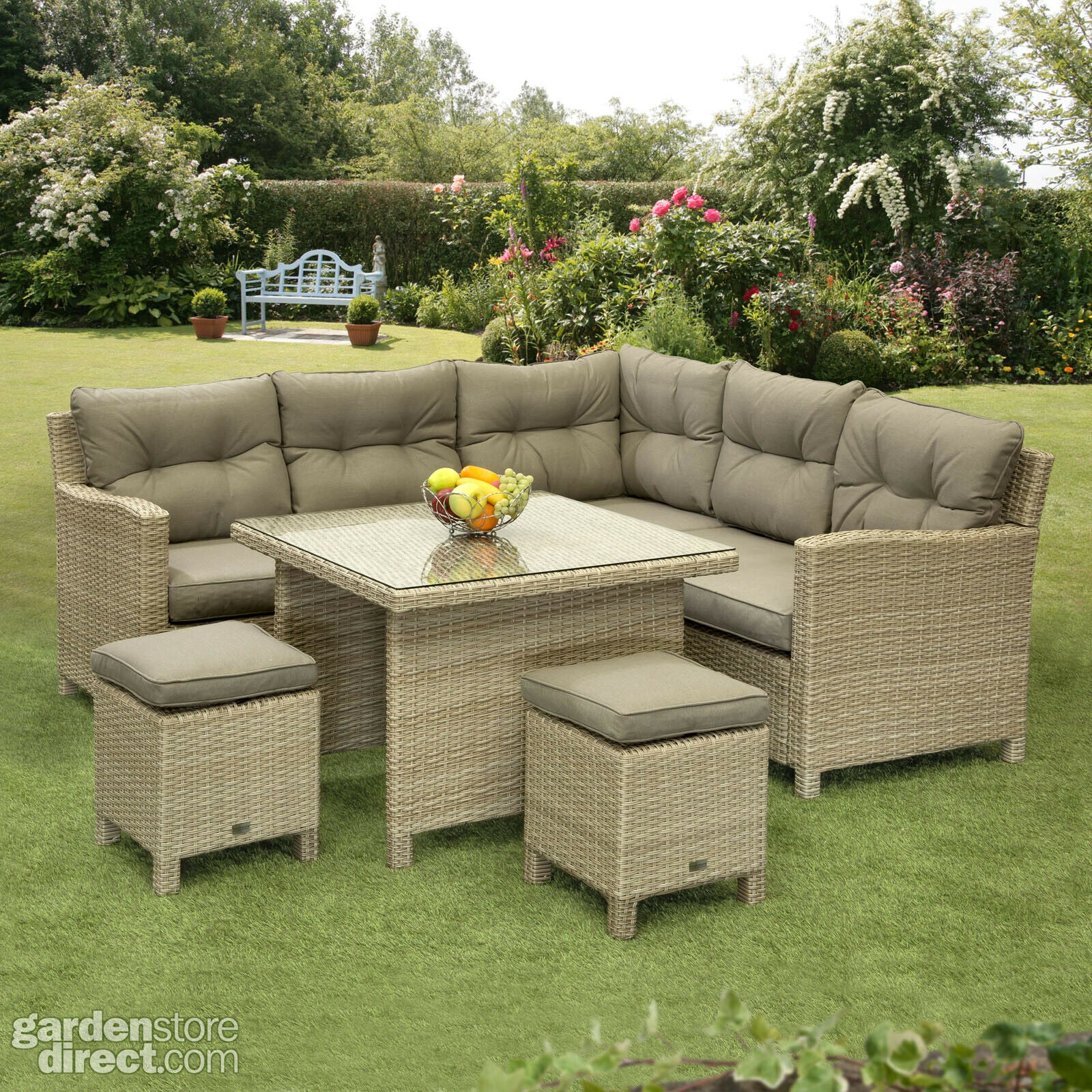 Sarasota Mini Modular Corner Dining Set - Natural
