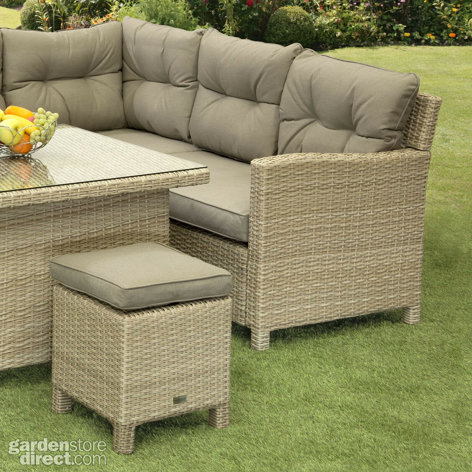Sarasota Mini Modular Corner Dining Set - Natural - Image 2