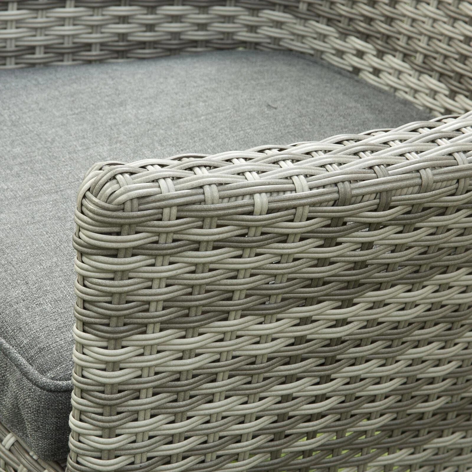 Sarasota 4 Seat Round Dining Set in Grey - Image 4