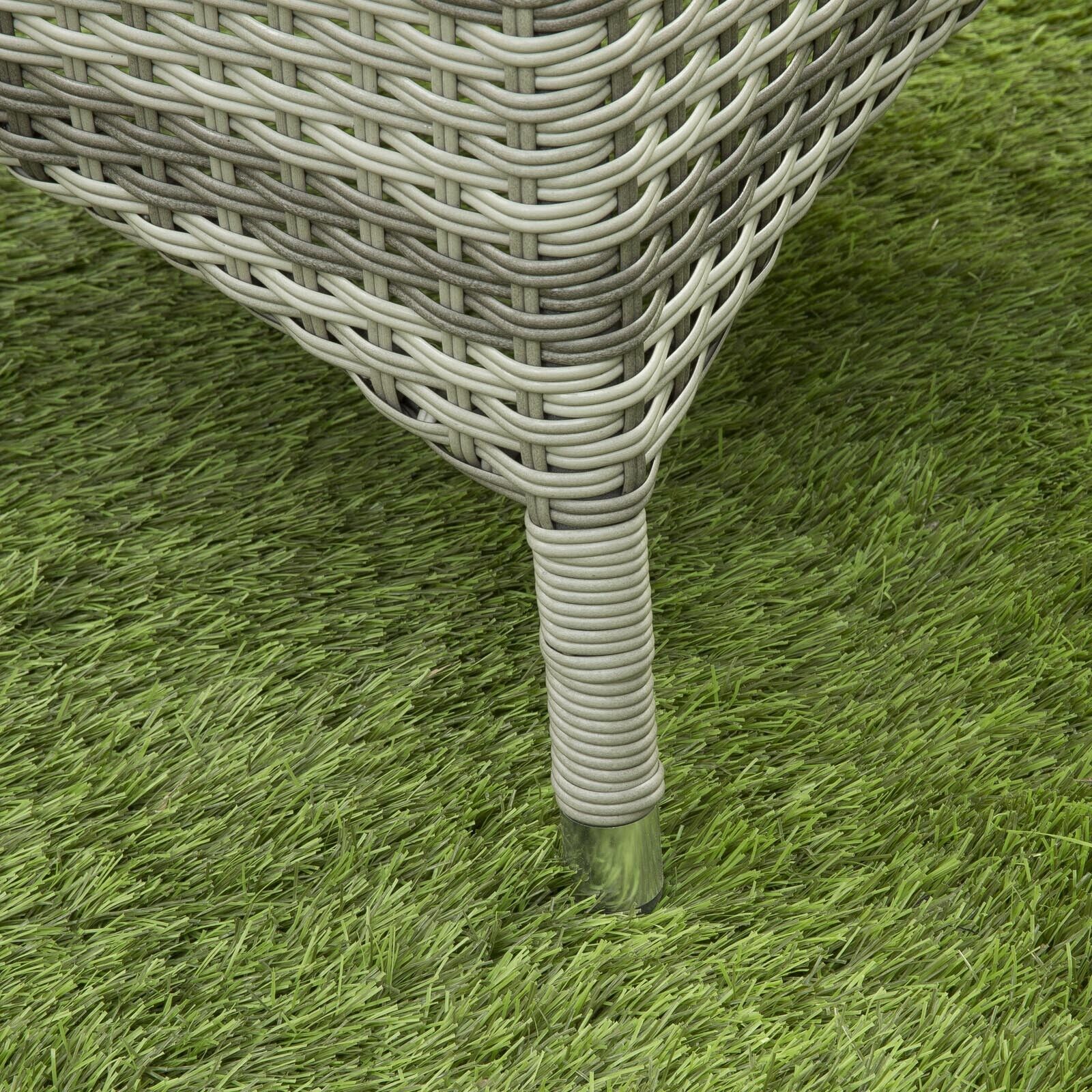 Sarasota 6 Seat Round Dining Set in Grey - Image 6