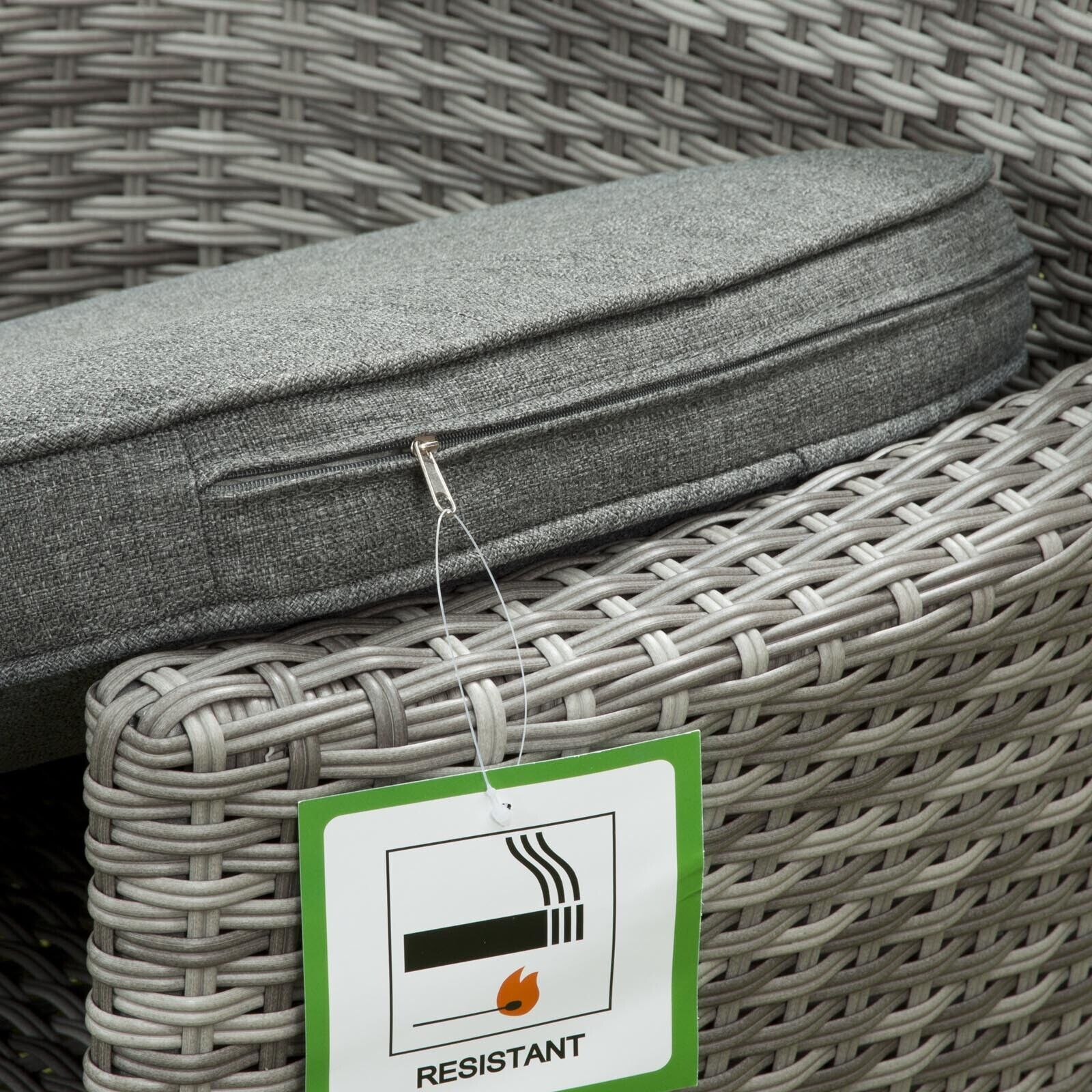 Sarasota 6 Seat Round Dining Set in Grey - Image 8