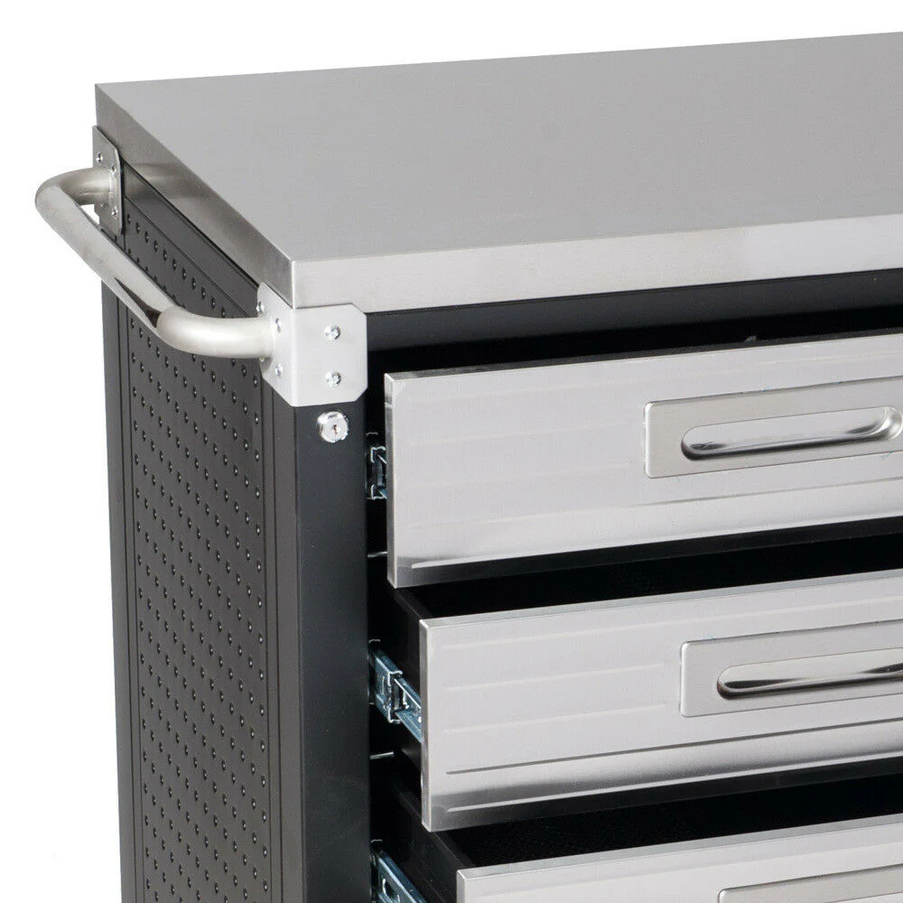 Seville Classics 12 drawer Workbench Ultra HD stainless steel - Image 4
