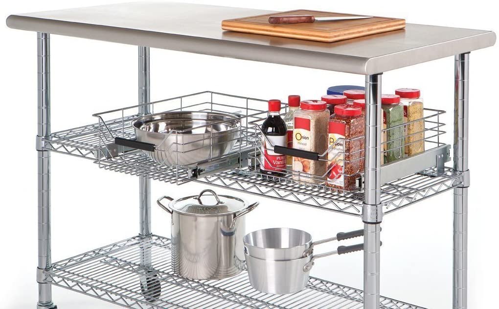 Commercial Stainless Steel Top Worktable - Image 9