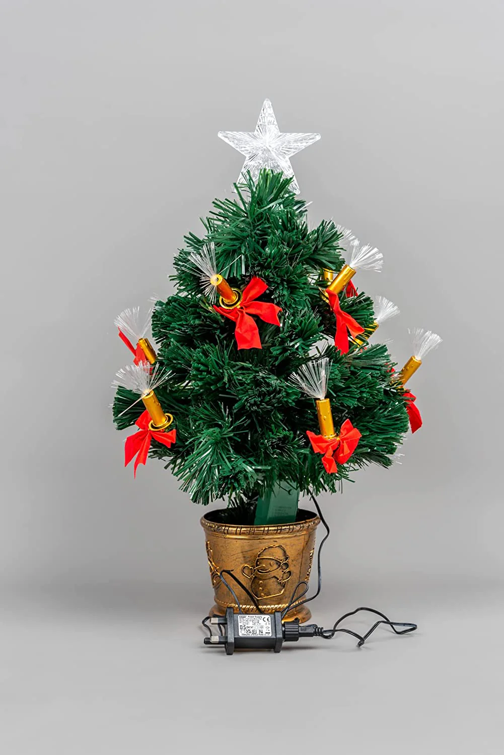Fibre Optic Candle and Bow Tree 2ft/60cm - Image 6