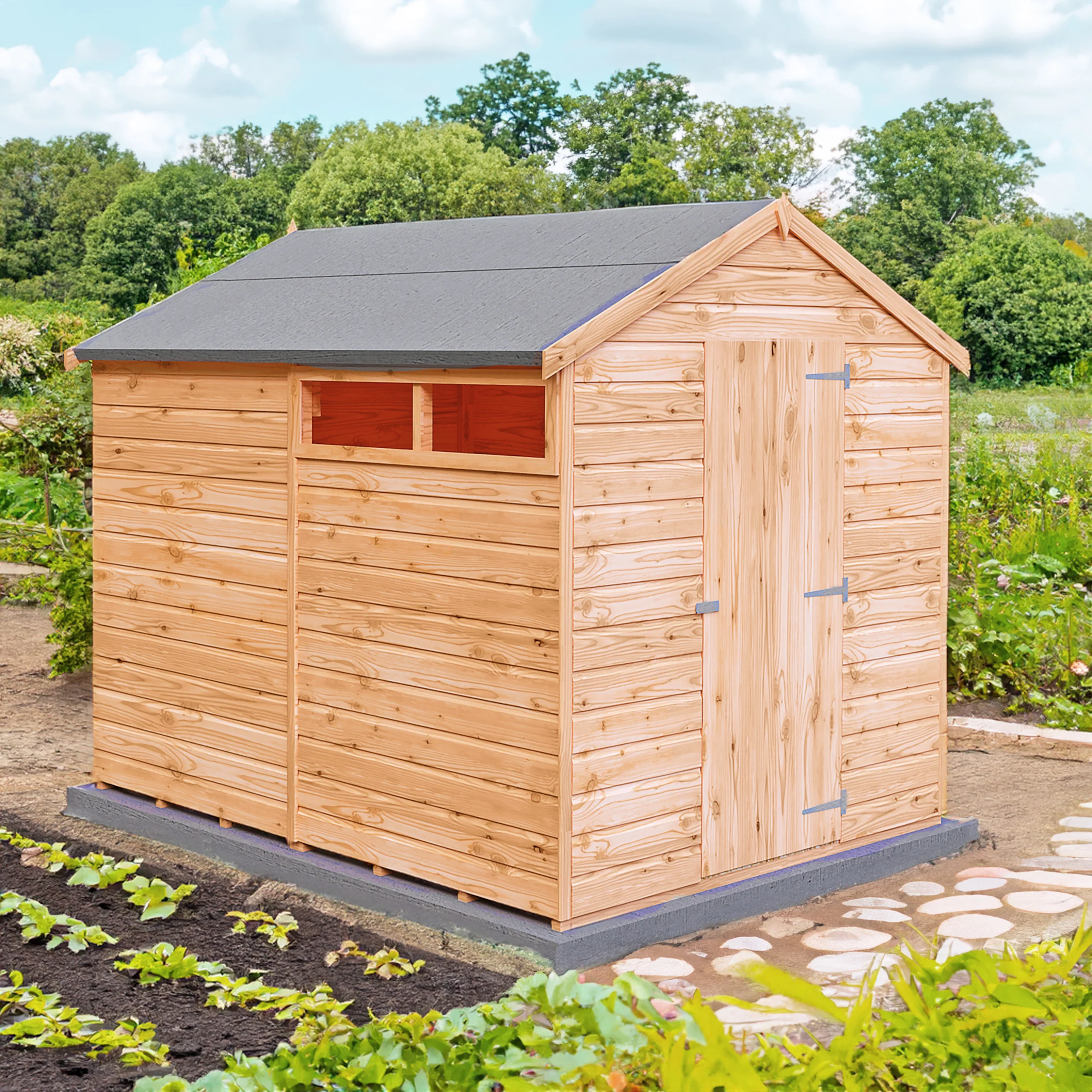 Sherburn 8 ft x 6 ft Shiplap Shed - Image 2