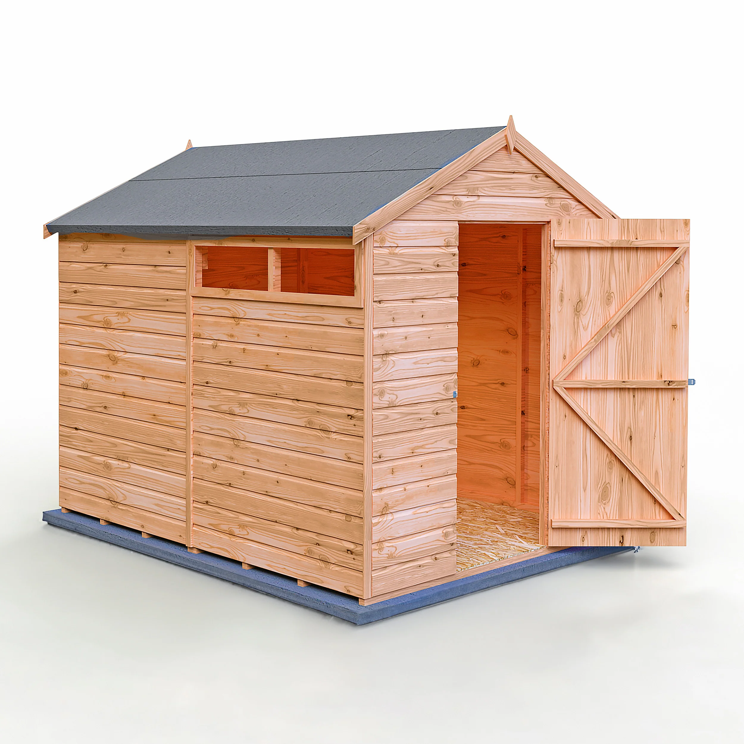 Sherburn 8 ft x 6 ft Shiplap Shed - Image 3