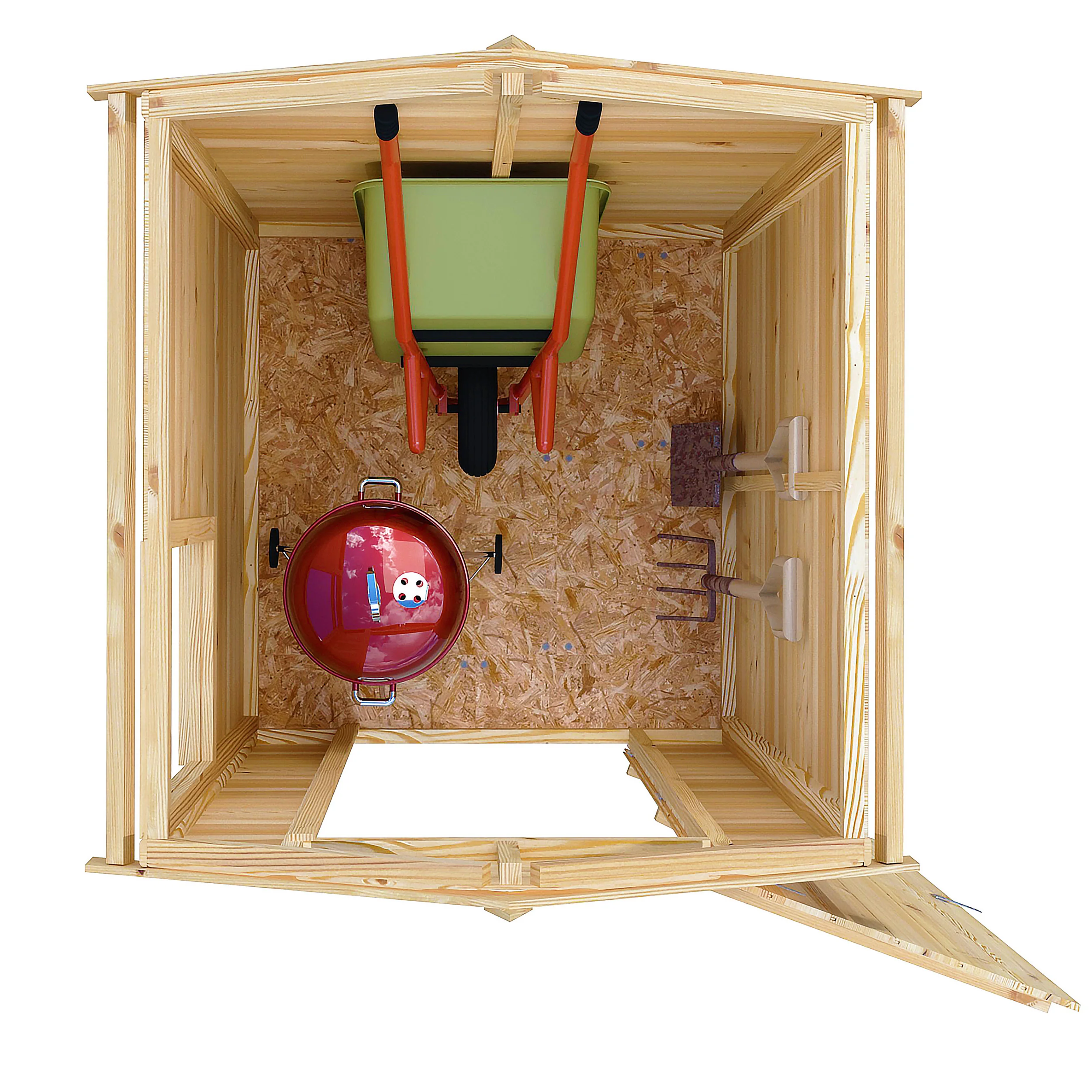 Shetland 4 ft x 4 ft Shiplap Apex Shed - Image 5