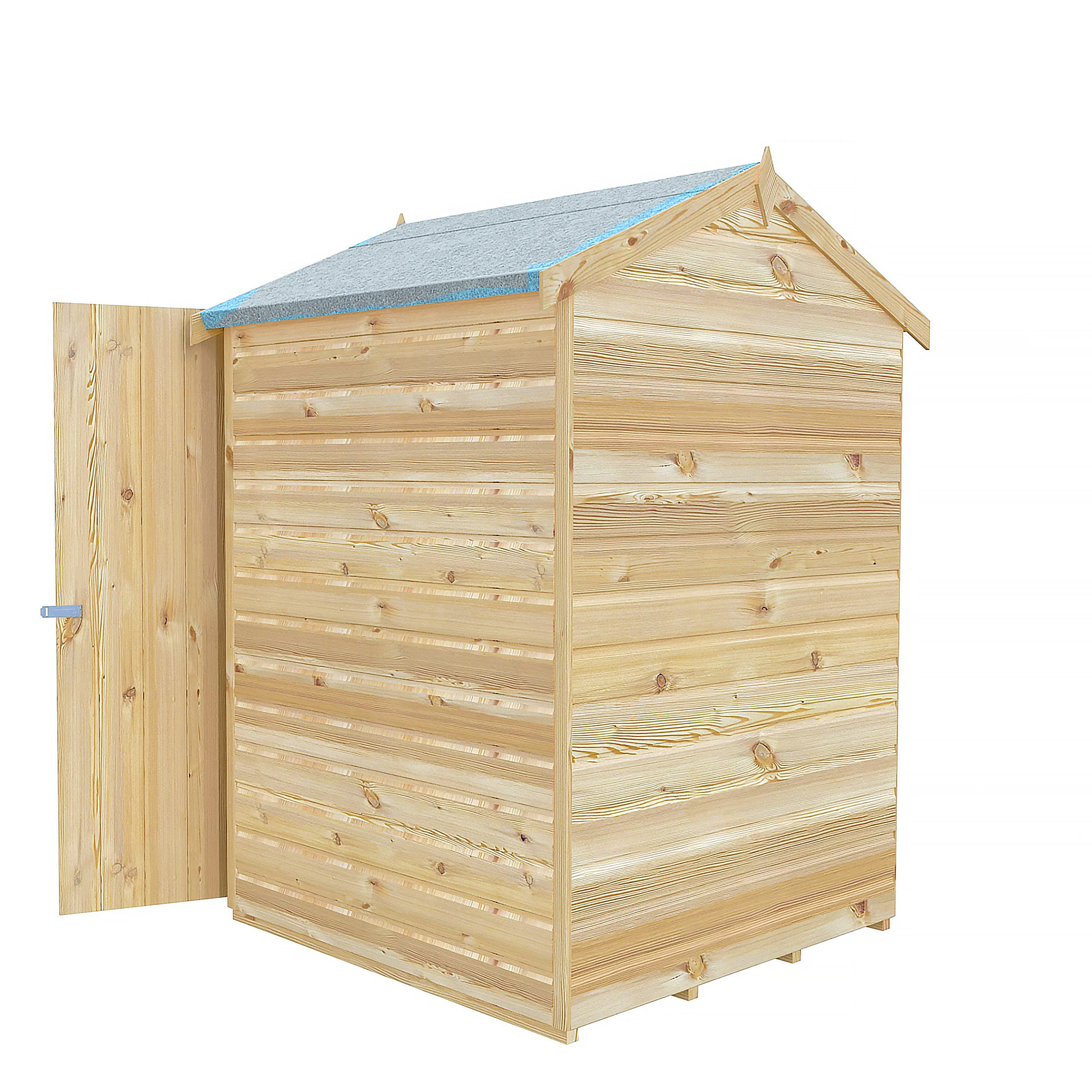 Shetland 4 ft x 4 ft Shiplap Apex Shed - Image 6