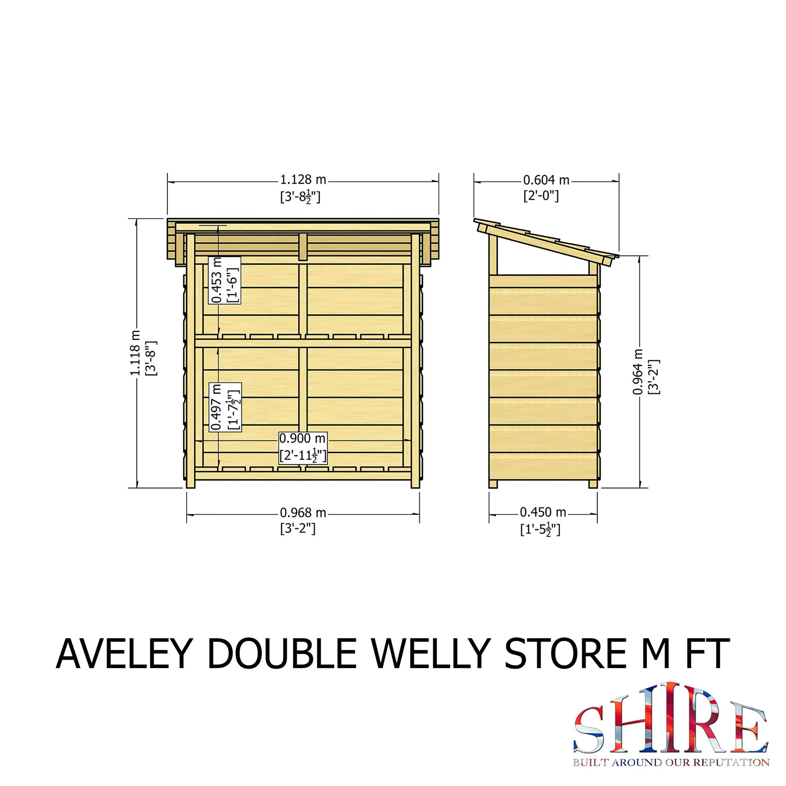 Shire 3x1 Aveley Double Welly Store - Image 5